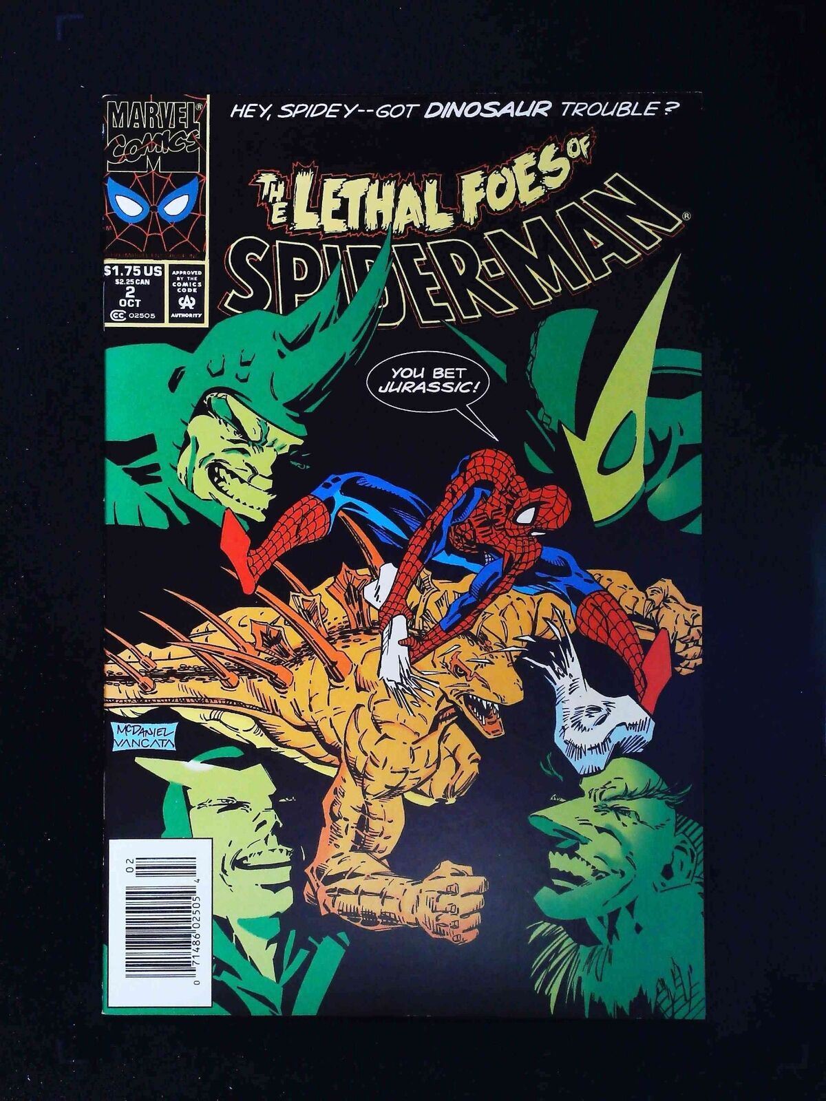 Lethal Foes Of Spider-Man #2 Marvel Comics 1993 Nm Newsstand