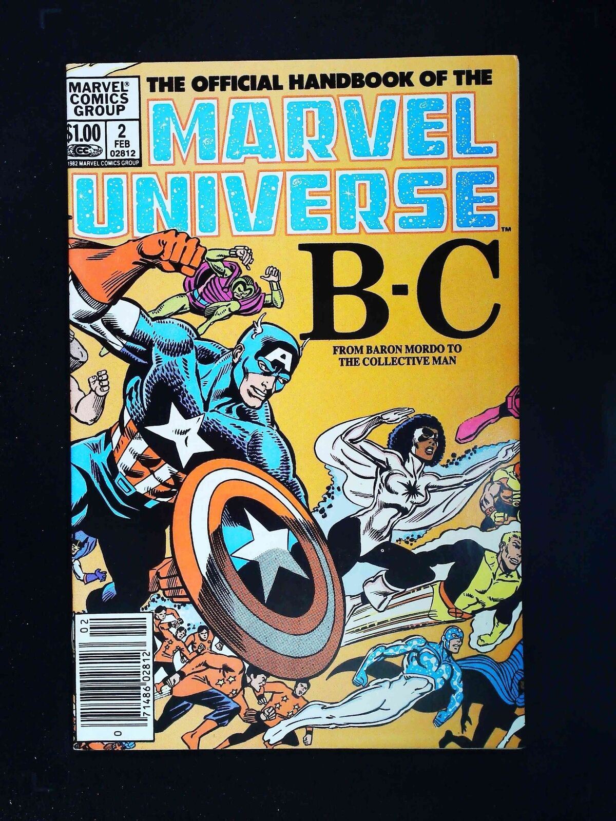 Official Handbook Of The Marvel Universe #2 Marvel Comics 1983 Vf/Nm Newsstand