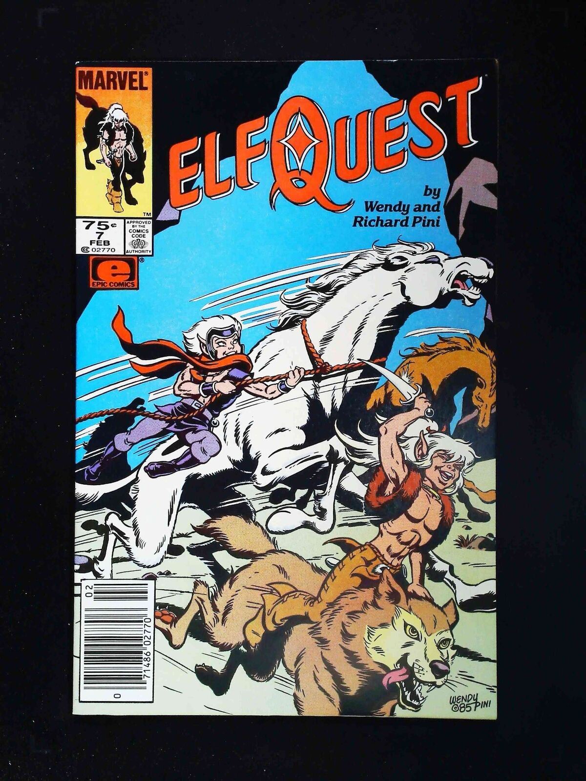 Elfquest #7 Marvel Comics 1986 Vf/Nm Newsstand