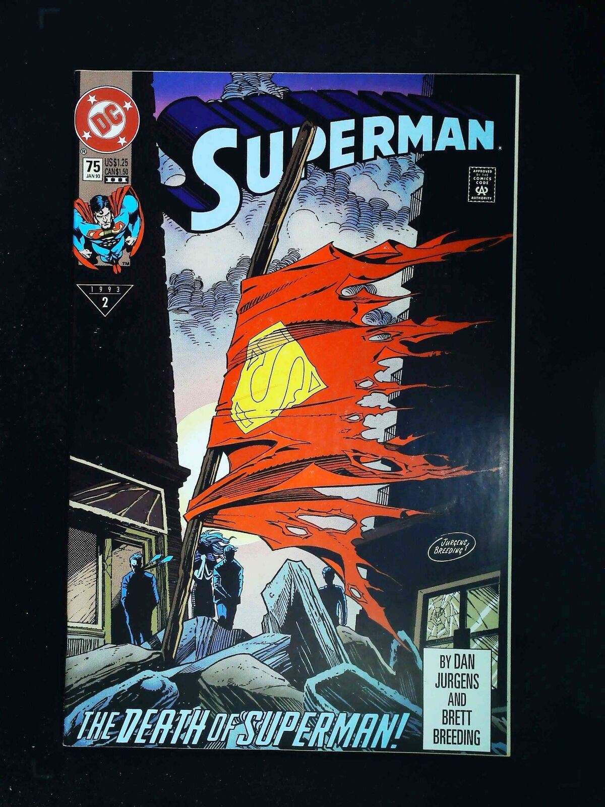 Superman #75D (2Nd Series) Dc Comics 1993 Vf/Nm Variant Cover
