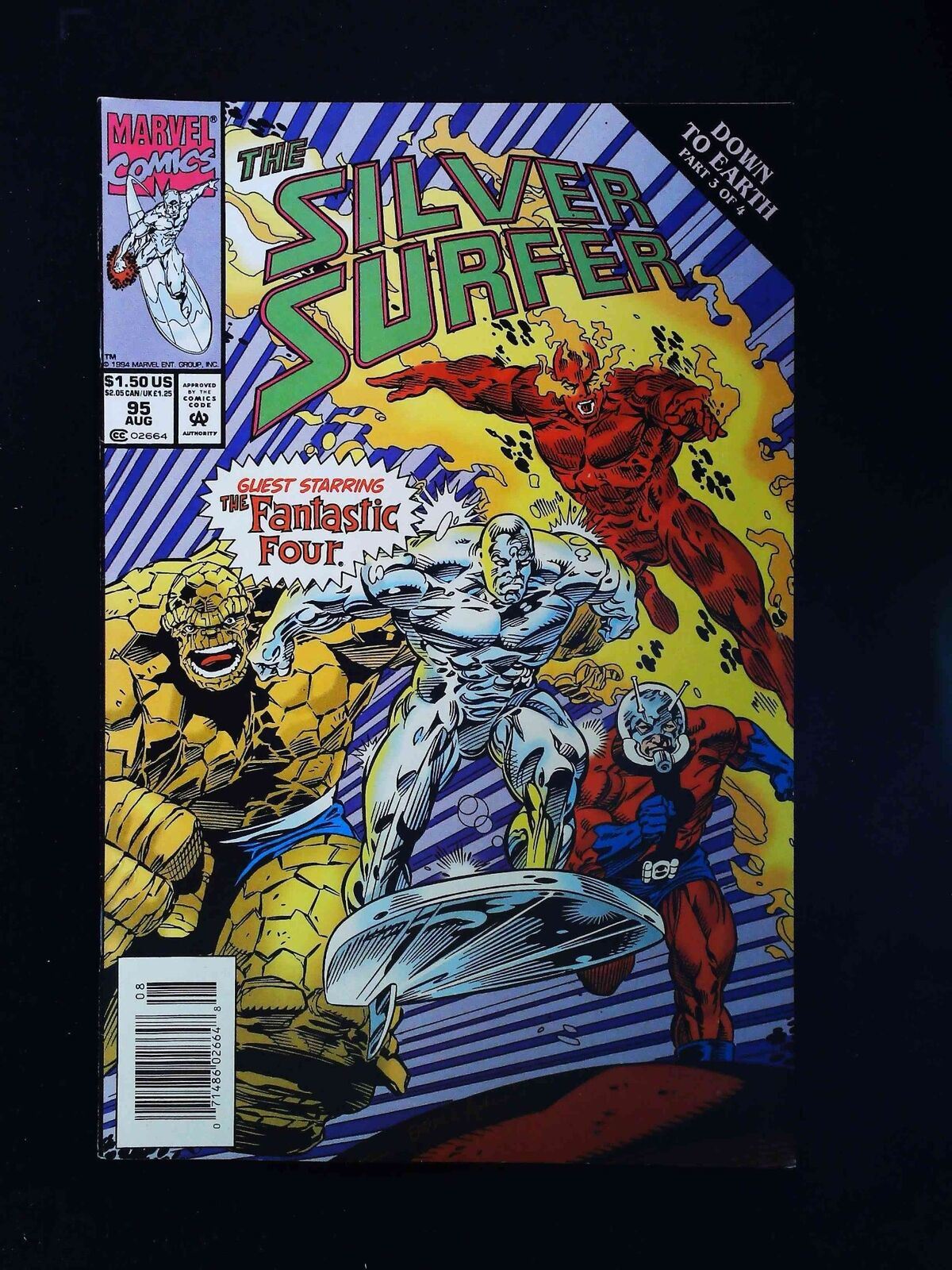 Silver Surfer #95 (2Nd Series) Marvel Comics 1994 Vf+ Newsstand