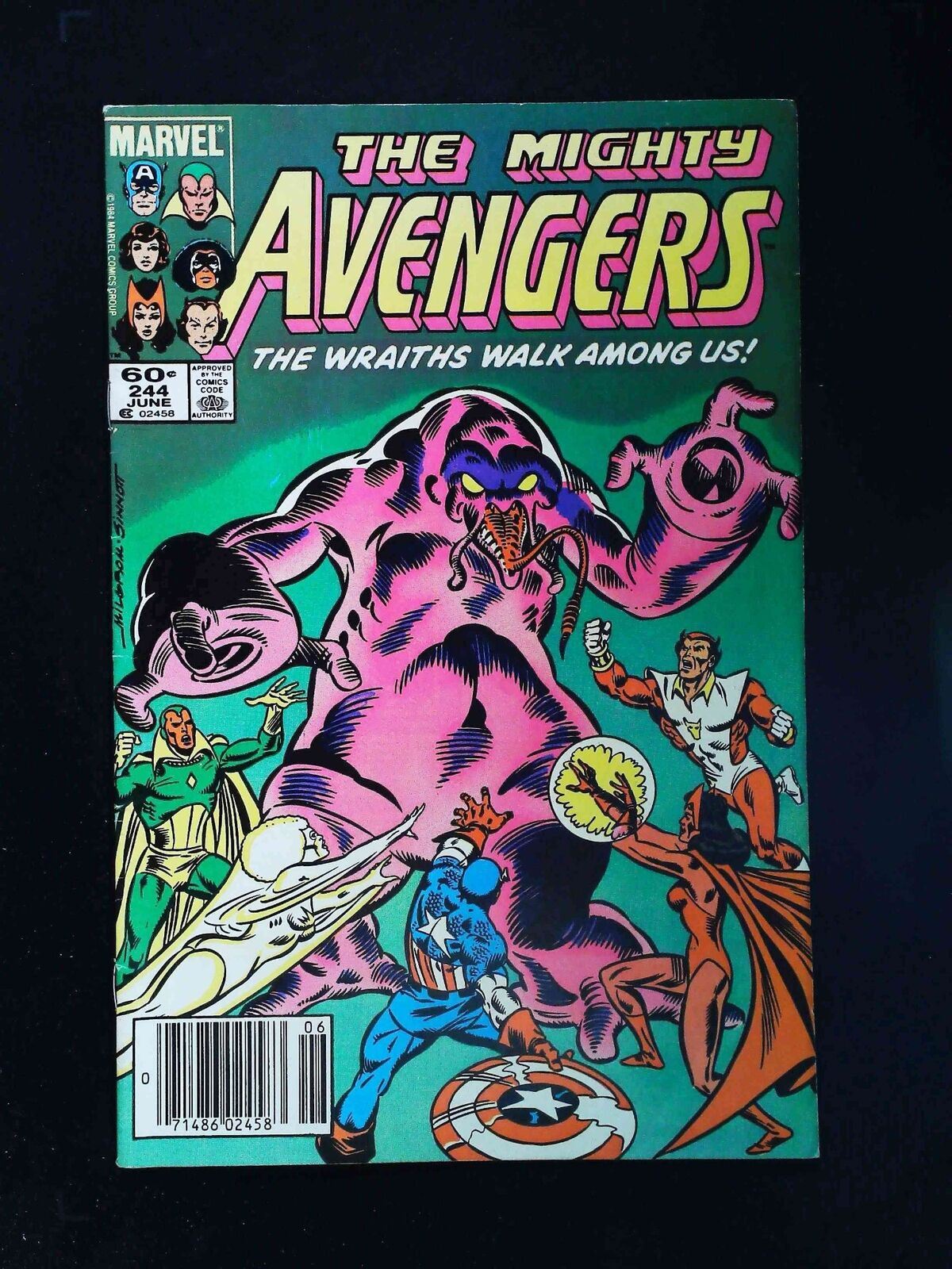 Avengers #244 Marvel Comics 1984 Fn Newsstand