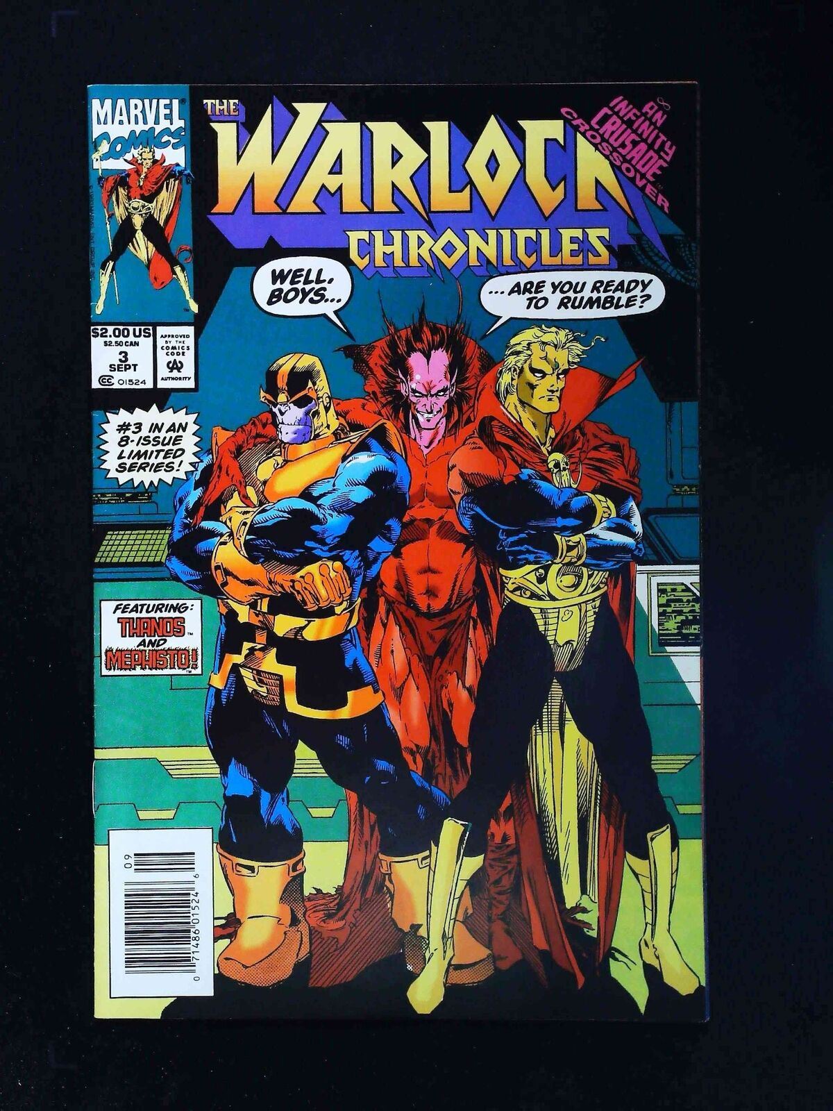 Warlock Chronicles #3 Marvel Comics 1993 Vf+ Newsstand