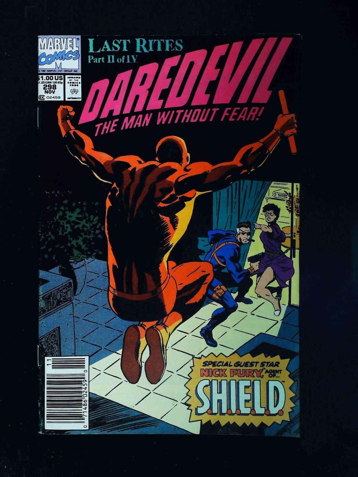Daredevil #298 Marvel Comics 1991 Vf Newsstand