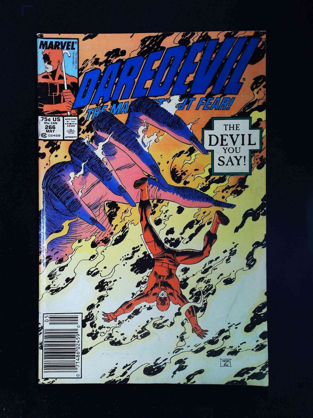 Daredevil #266 Marvel Comics 1989 Fn/Vf Newsstand