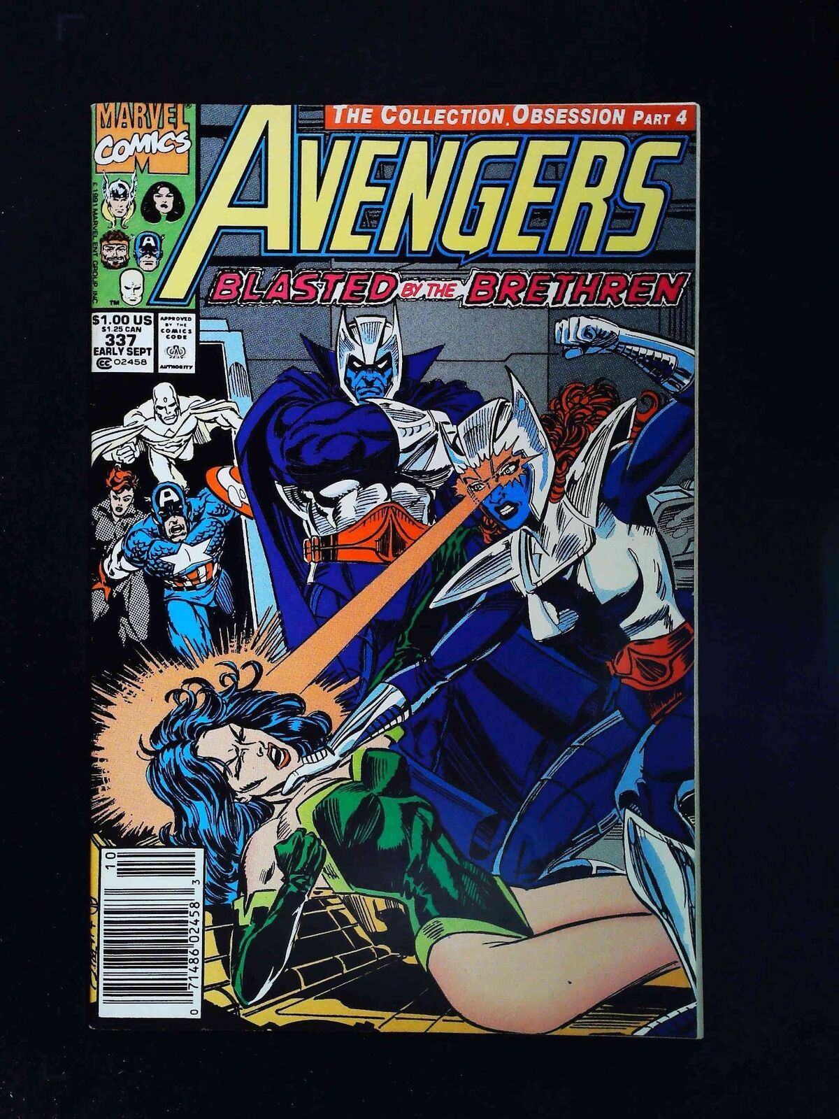 Avengers #337 Marvel Comics 1991 Fn/Vf Newsstand