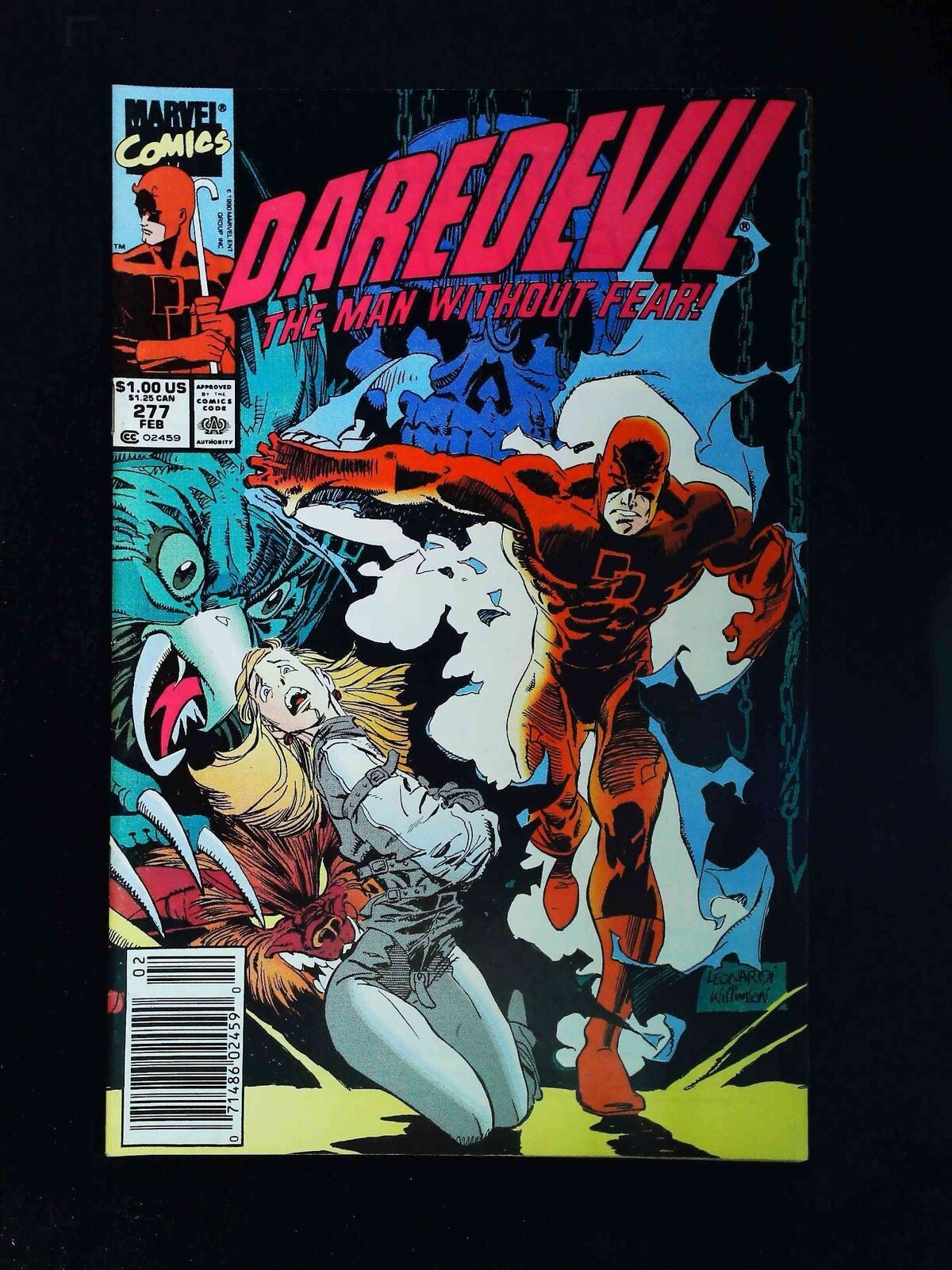 Daredevil #277 Marvel Comics 1990 Vf Newsstand