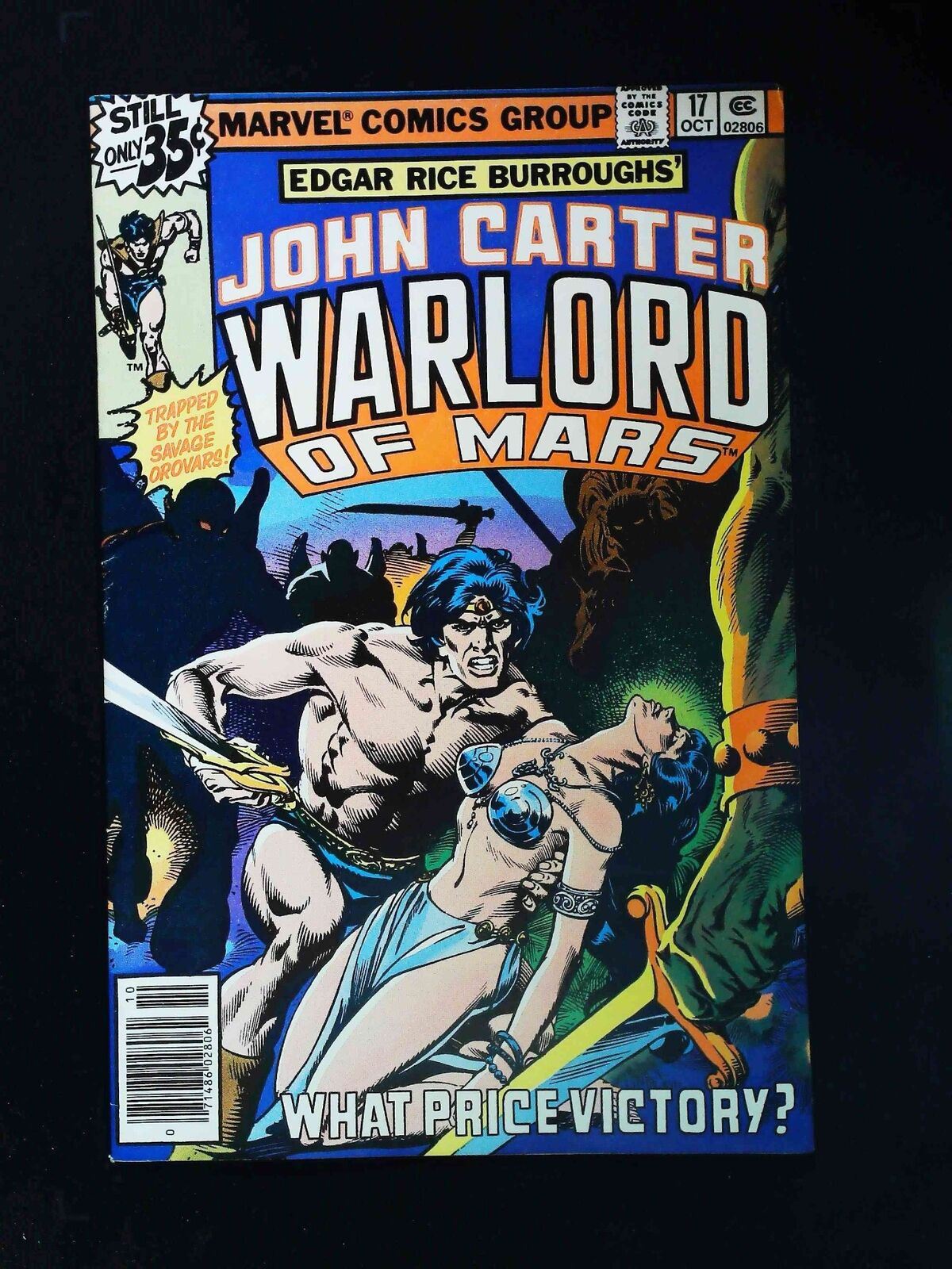 JOHN CARTER WARLORD OF MARS #17 MARVEL COMICS 1978 VF NEWSSTAND