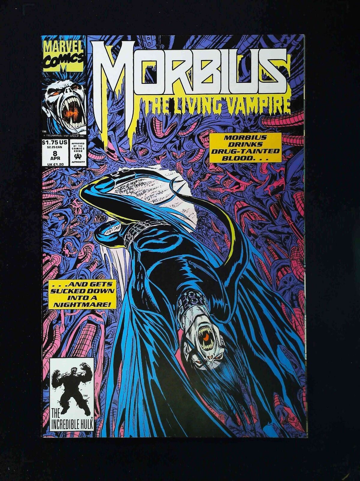 Morbius The Living Vampire #8 Marvel Comics 1993 Nm-