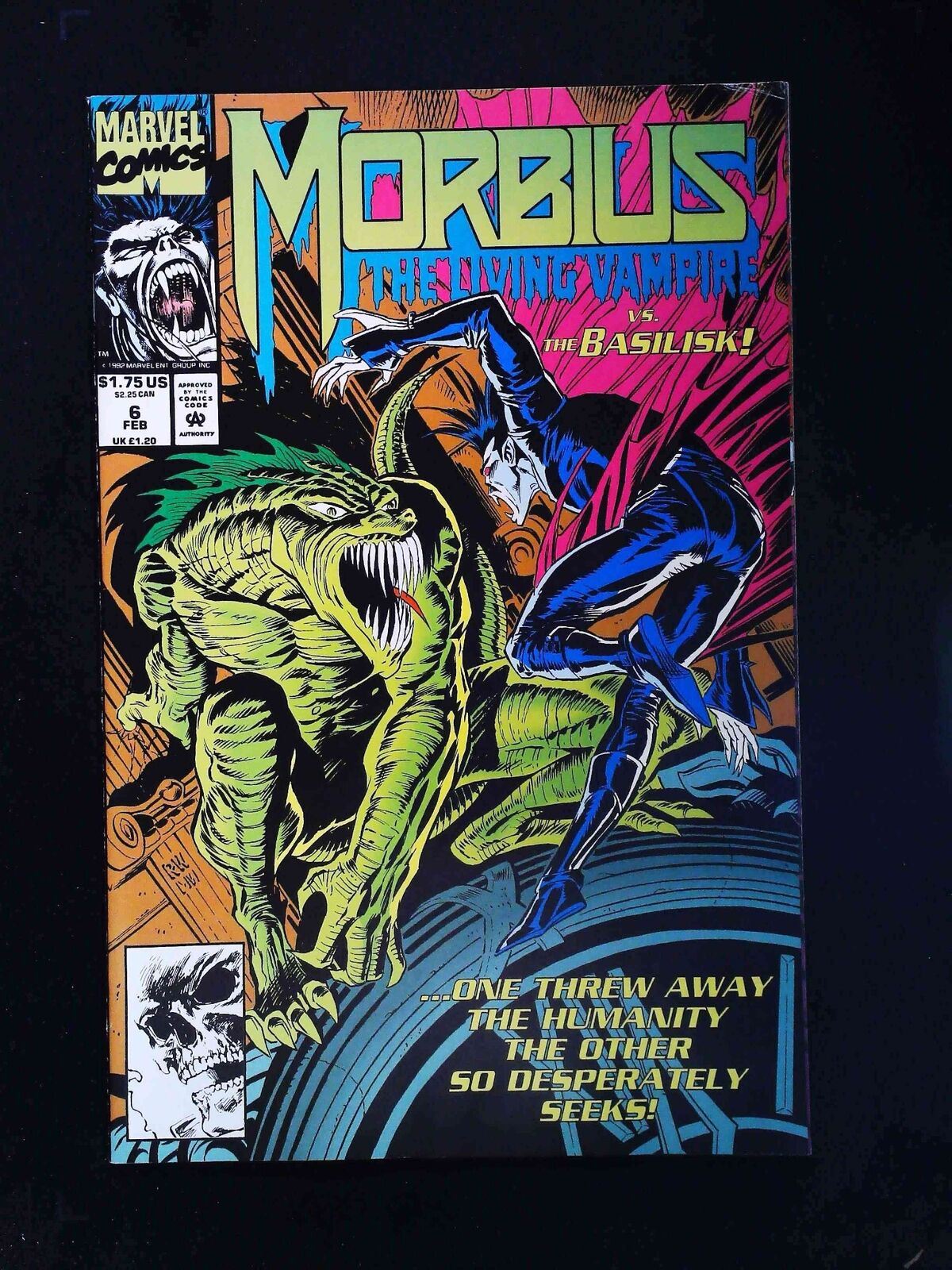 Morbius The Living Vampire #6 Marvel Comics 1993 Vf/Nm