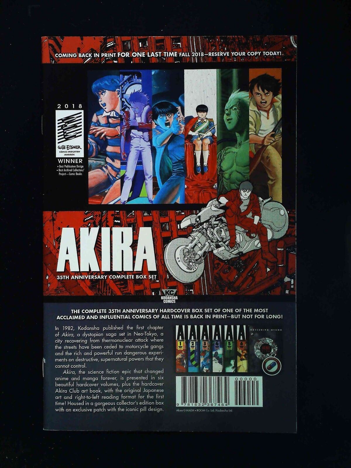 Akira 35Th Anniversary #1 Will Eisner Comic Industry Comics 2018 Vf+