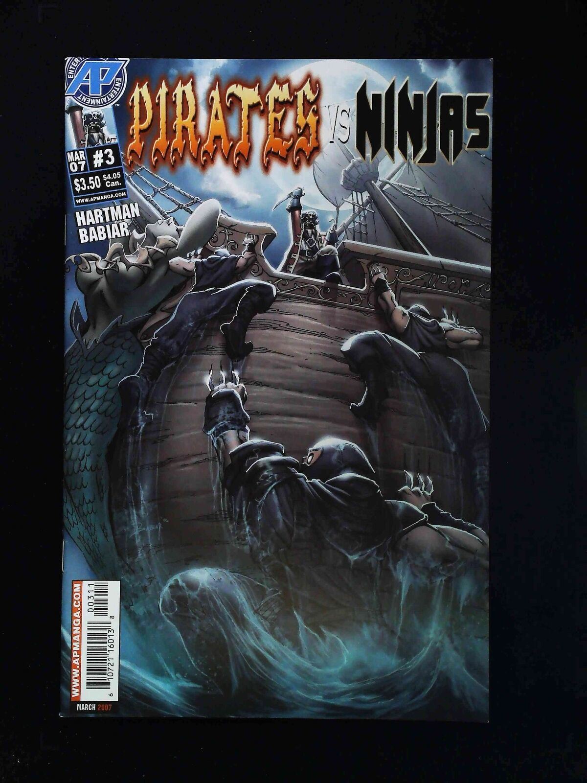 Pirates Vs Ninjas #3 Antartic Press Comics 2007 Nm