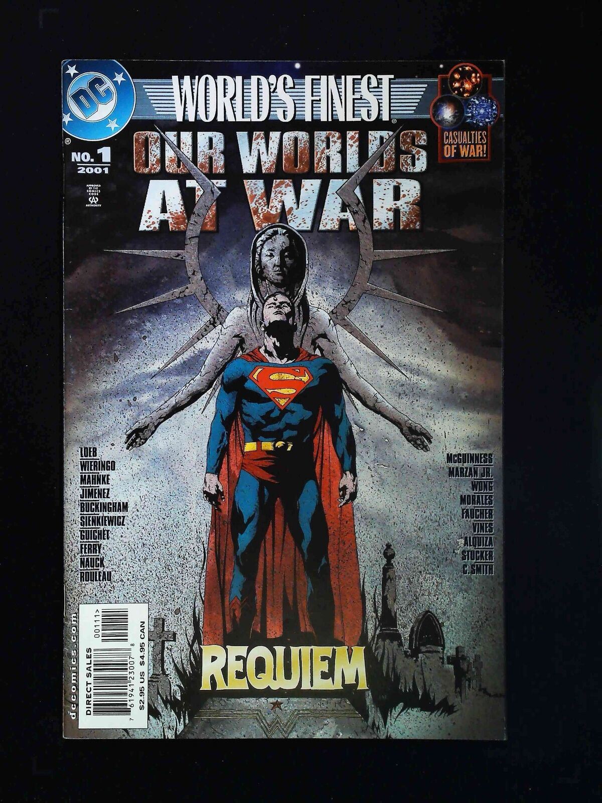 World'S Finest Our Worlds At War #1 Dc Comics 2001 Vf+