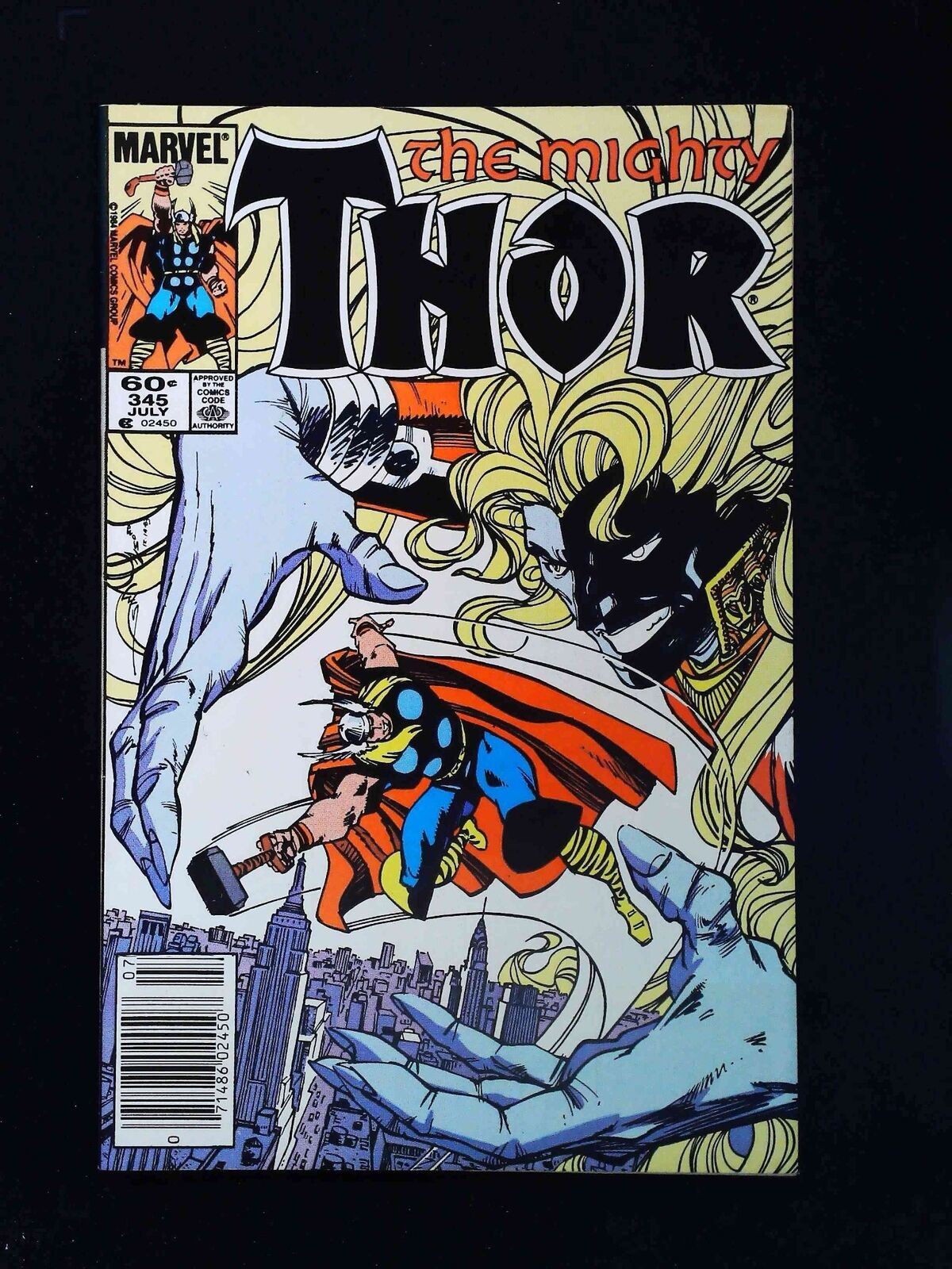 Thor #345 Marvel Comics 1984 Vf Newsstand