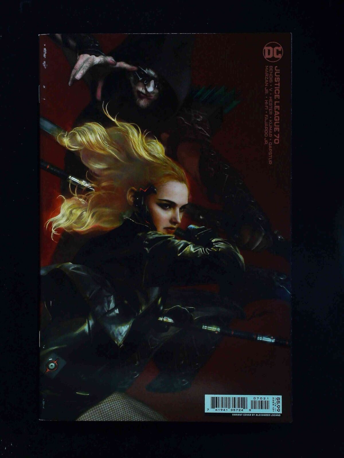 Justice League #70B Dc Comics 2022 Vf+ Lozano Variant