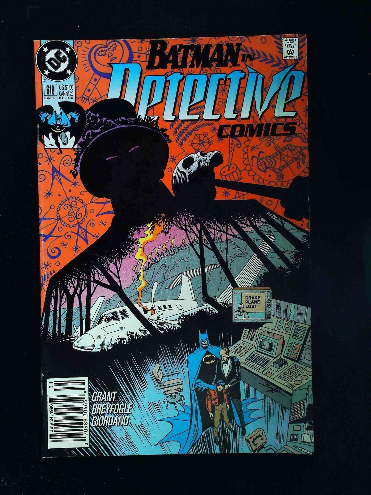 Detective Comic #618 Dc Comics 1990 Fn/Vf Newsstand