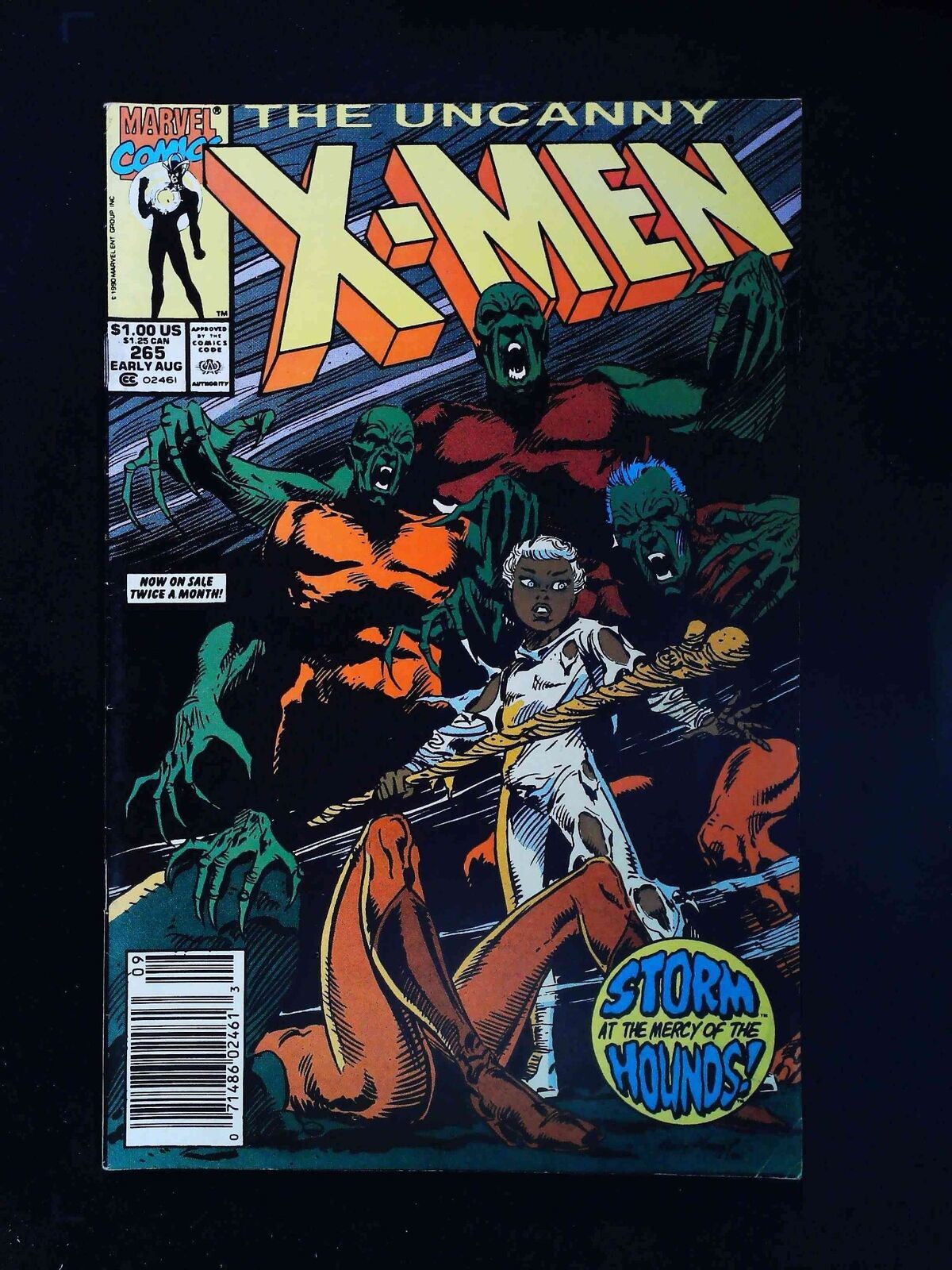 Uncanny X- Men #265 Marvel Comics 1990 Vf- Newsstand