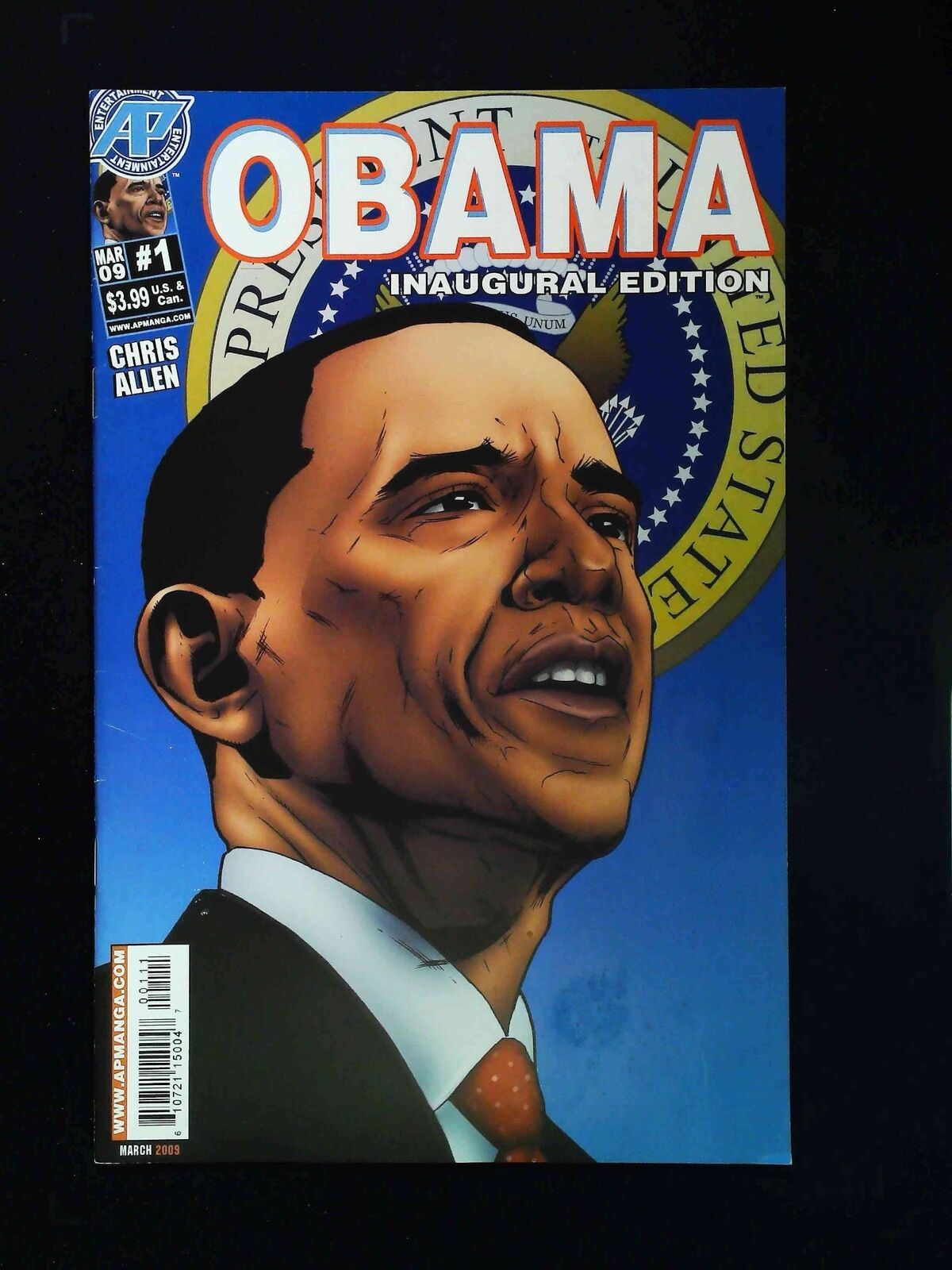 Obama The Comic Book #1 Antarctic Press Comics 2009 Vf+