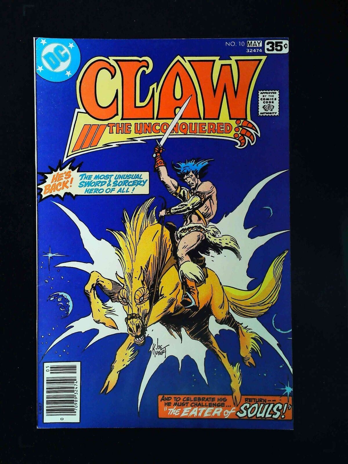 Claw The Unconquered #10 Dc Comics 1978 Vf+ Newsstand