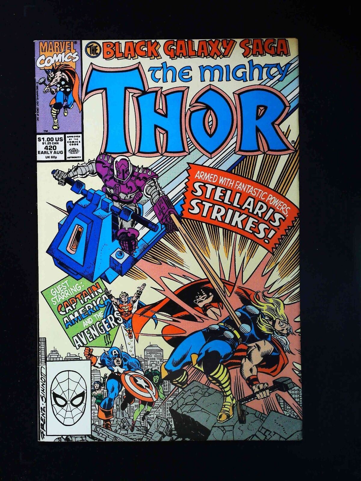 Thor #420 Marvel Comics 1990 Vf-
