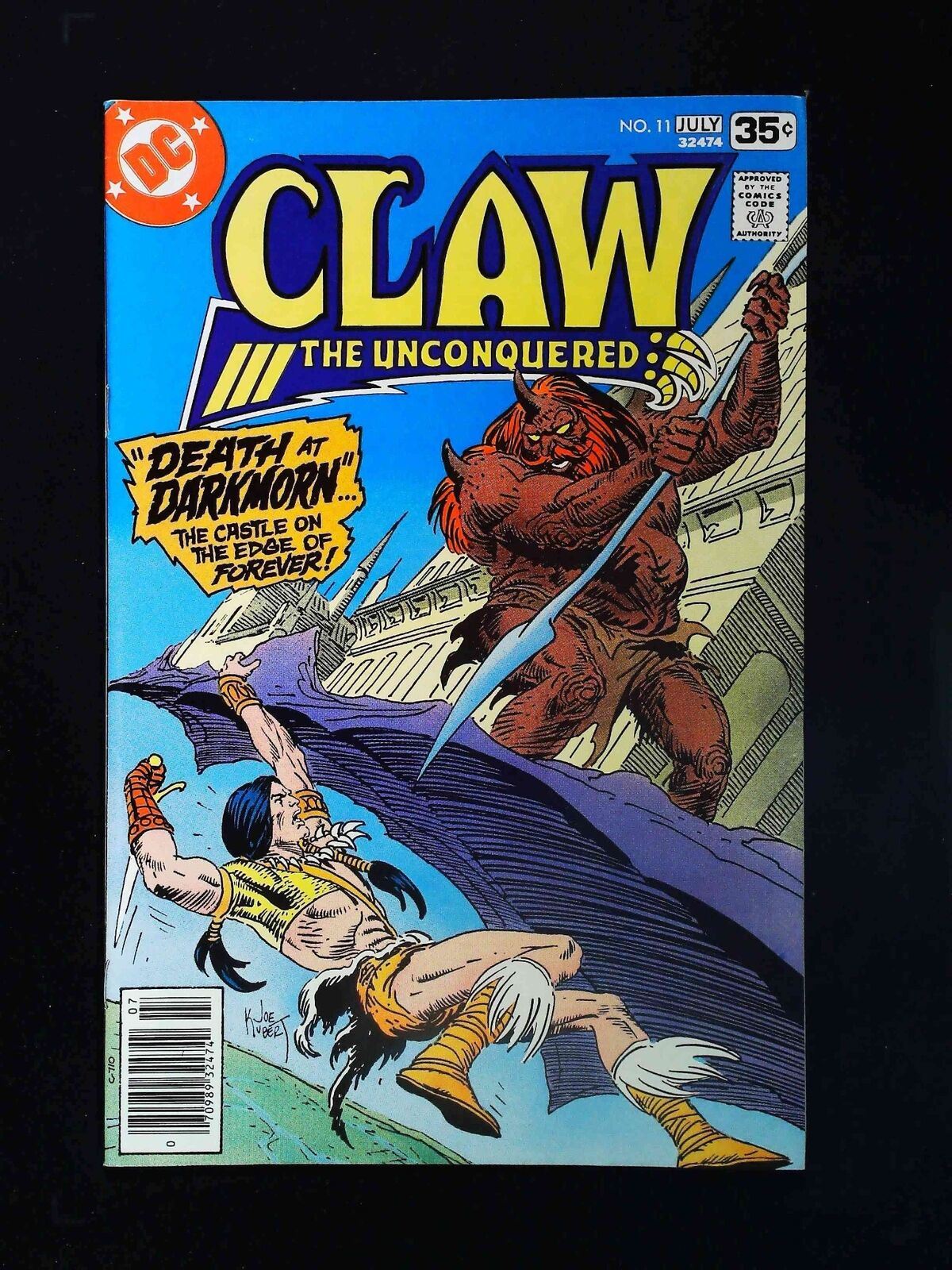 Claw The Unconquered #11 Dc Comics 1978 Vf+ Newsstand
