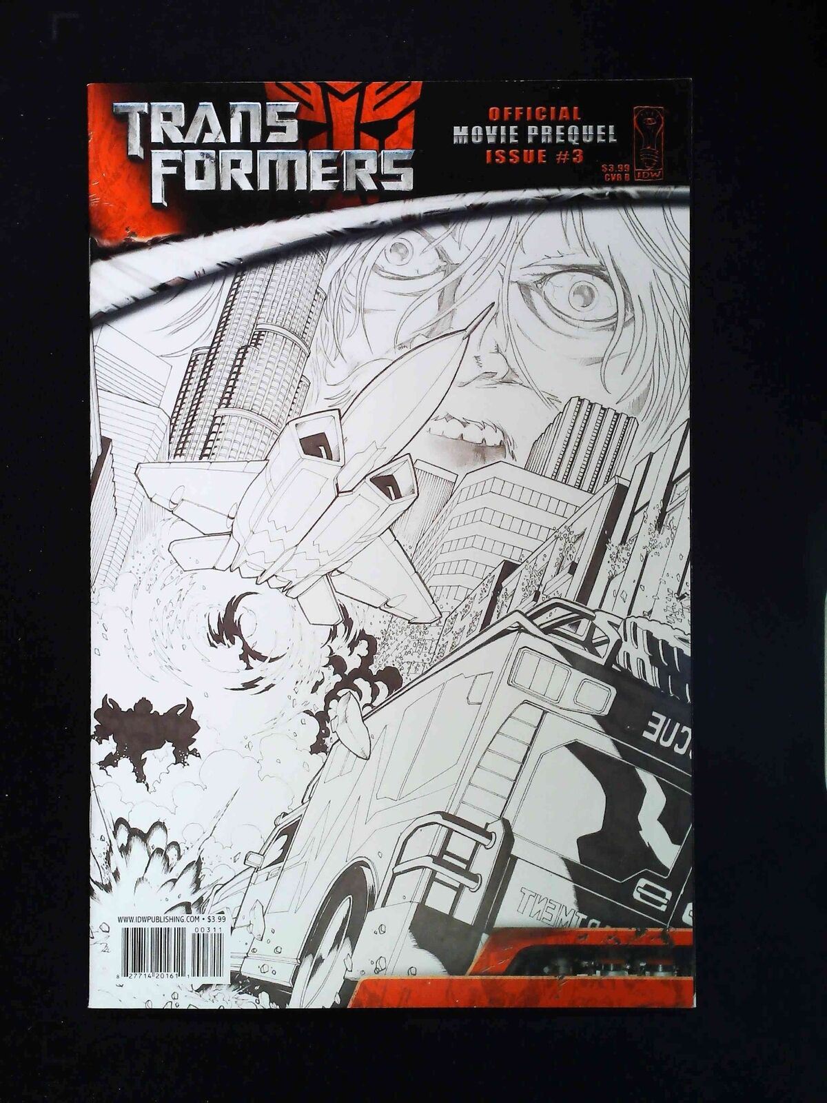 Transformers Movie Prequel #3B Idw Comics 2007 Nm- Variant Cover