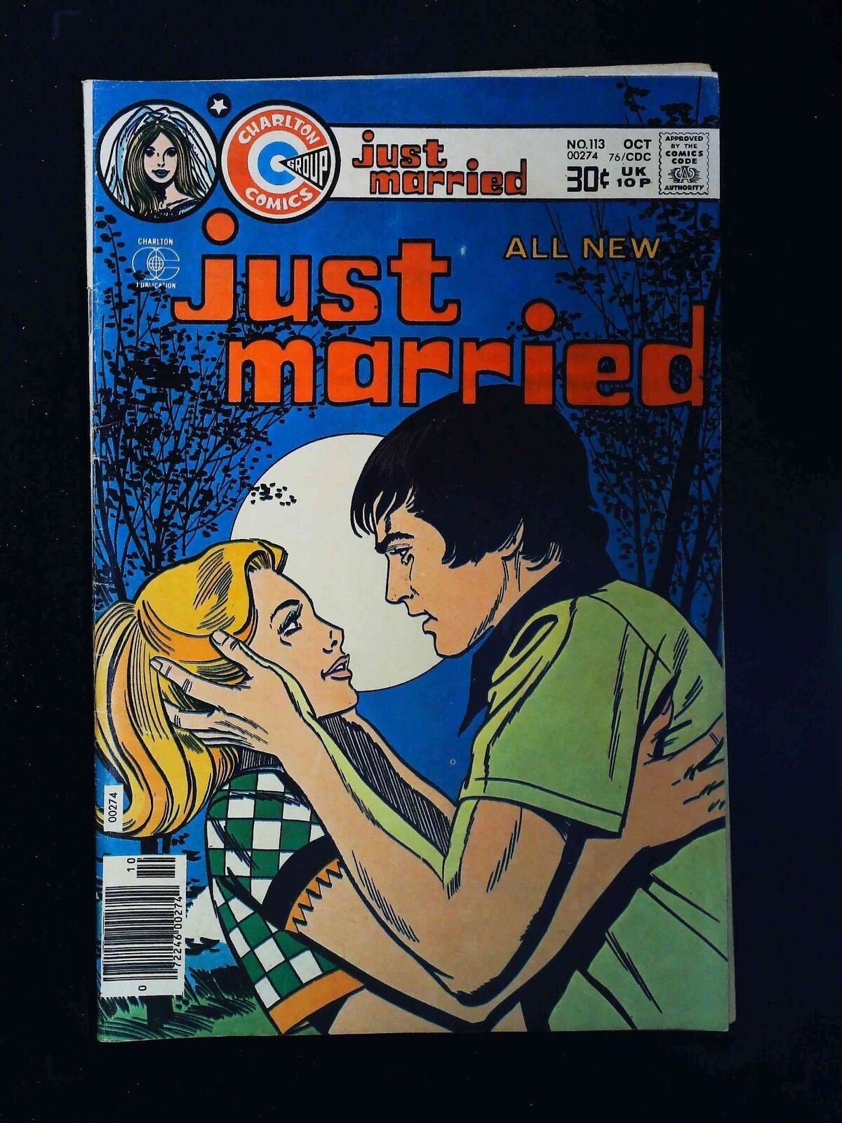 Just Married #113 Charlton Comics 1976 Vg/Fn Newsstand
