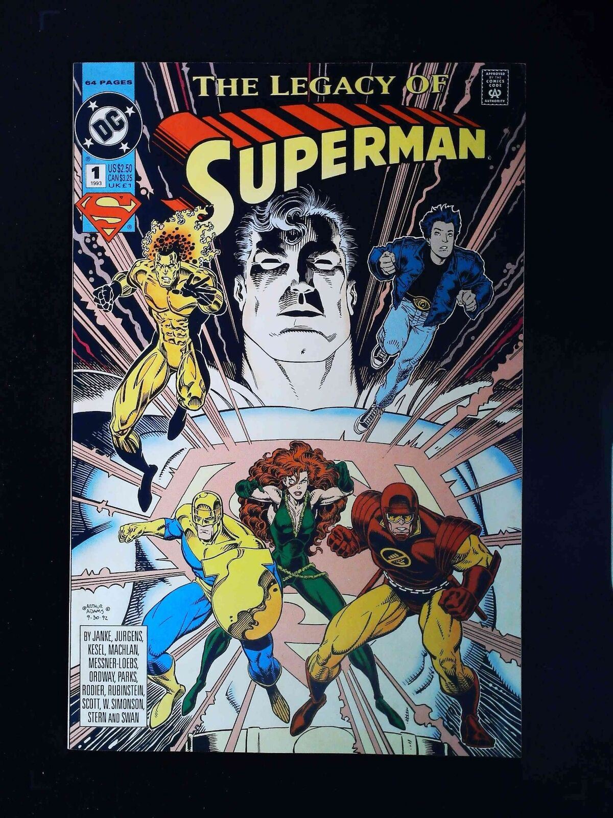 Superman The Legacy Of Superman #1 Dc Comics 1993 Vf/Nm