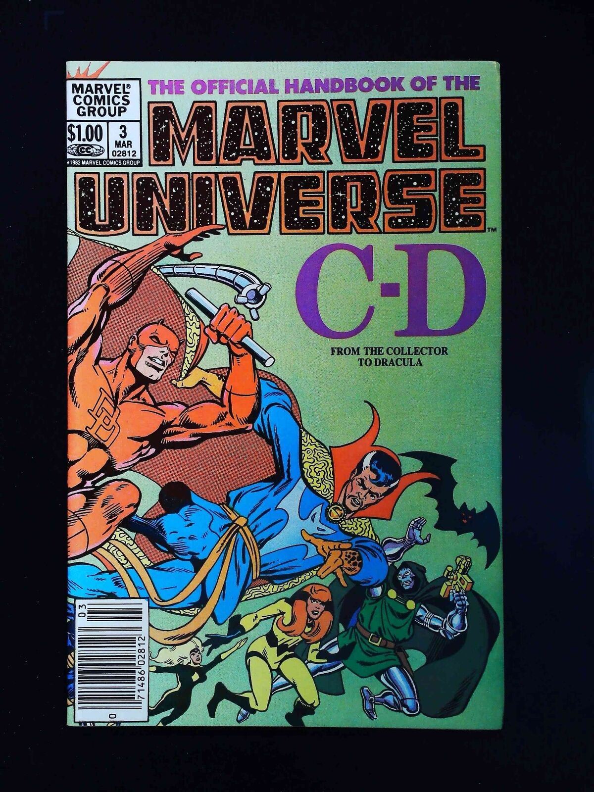 Official Handbook Of The Marvel Universe #3 Marvel Comics 1983 Vf Newsstand