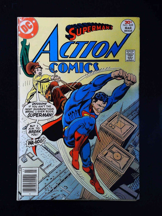 Action Comics #469  Dc Comics 1977 Vg+ Newsstand