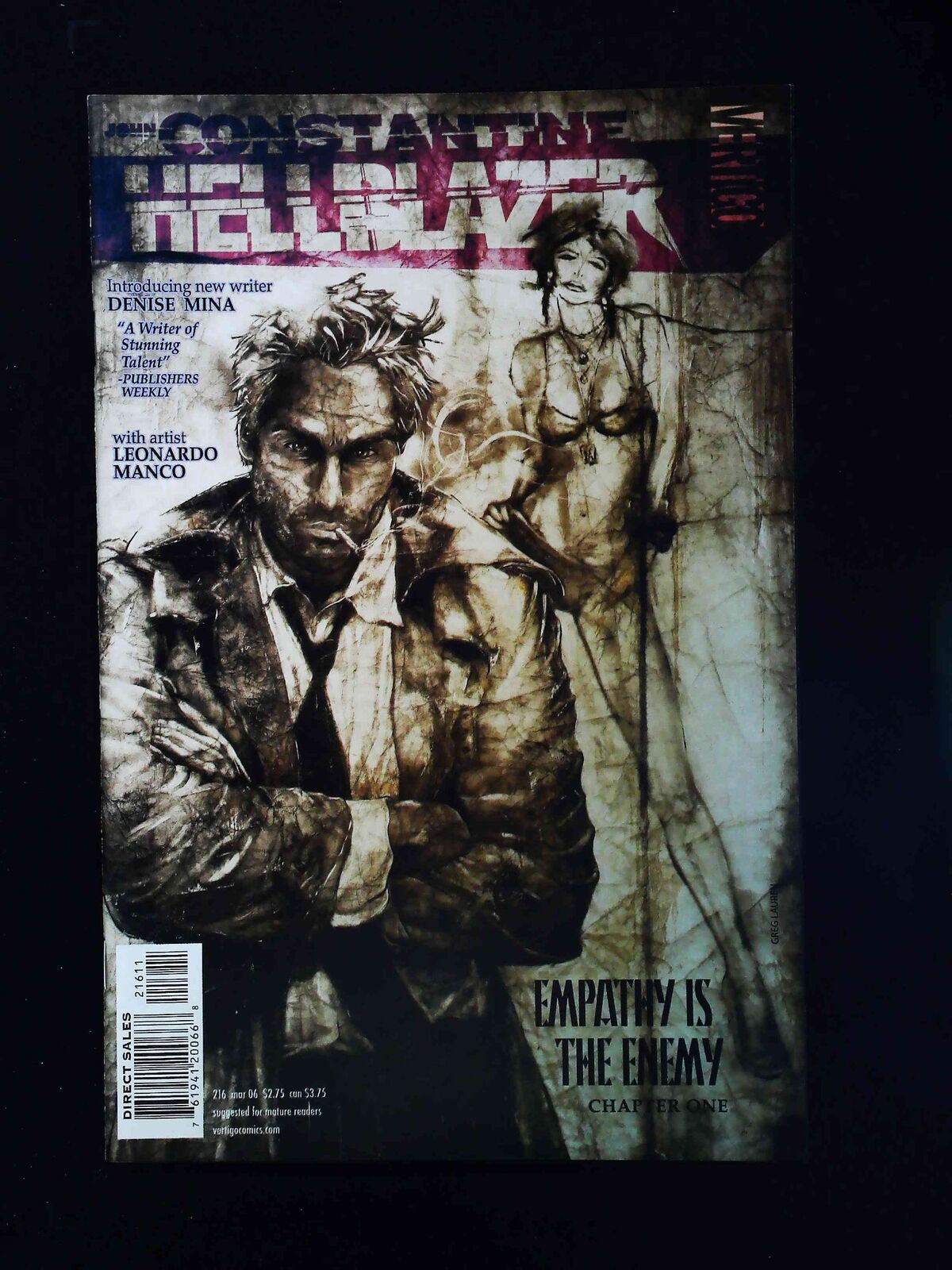 Hellblazer #216 Dc/Vertigo Comics 2006 Nm-