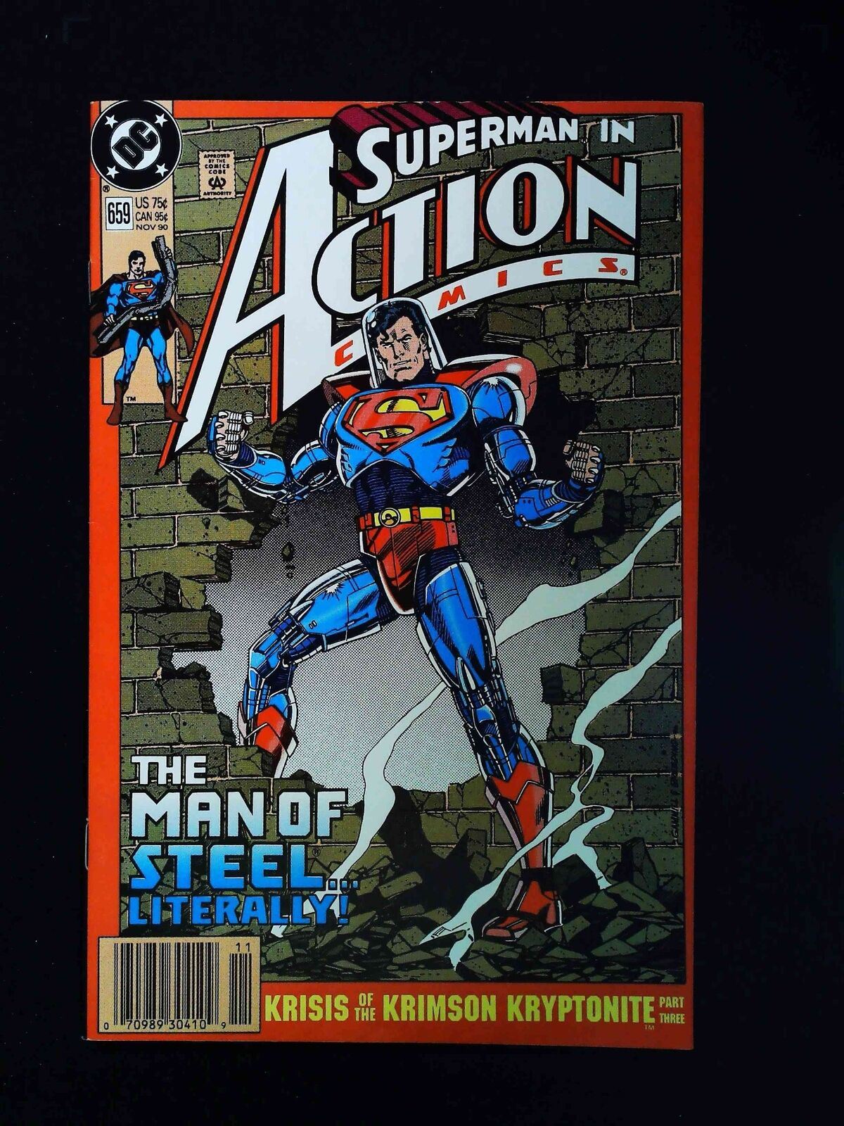 Action Comics #659 Dc Comics 1990 Vf+ Newsstand