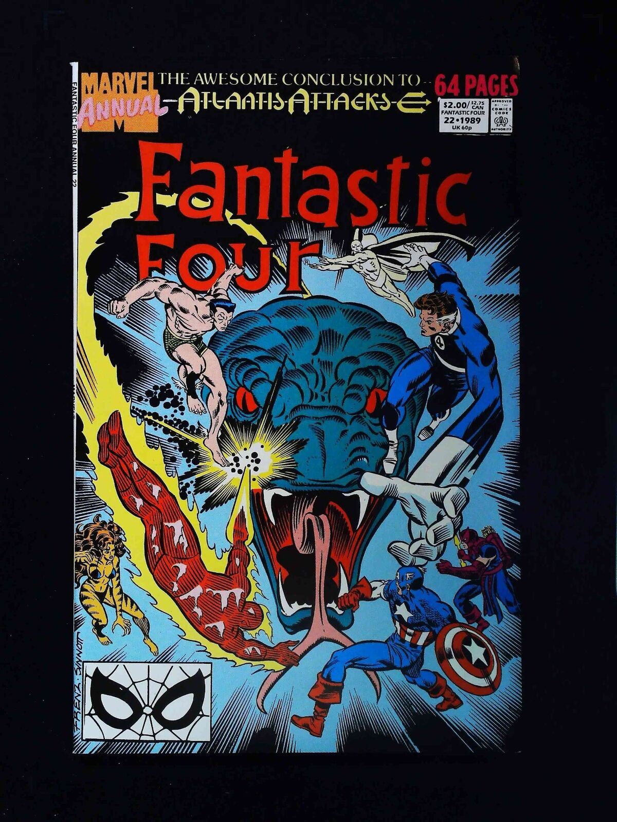 Fantastic Four Annual #22 Marvel Comics 1989 Vf/Nm