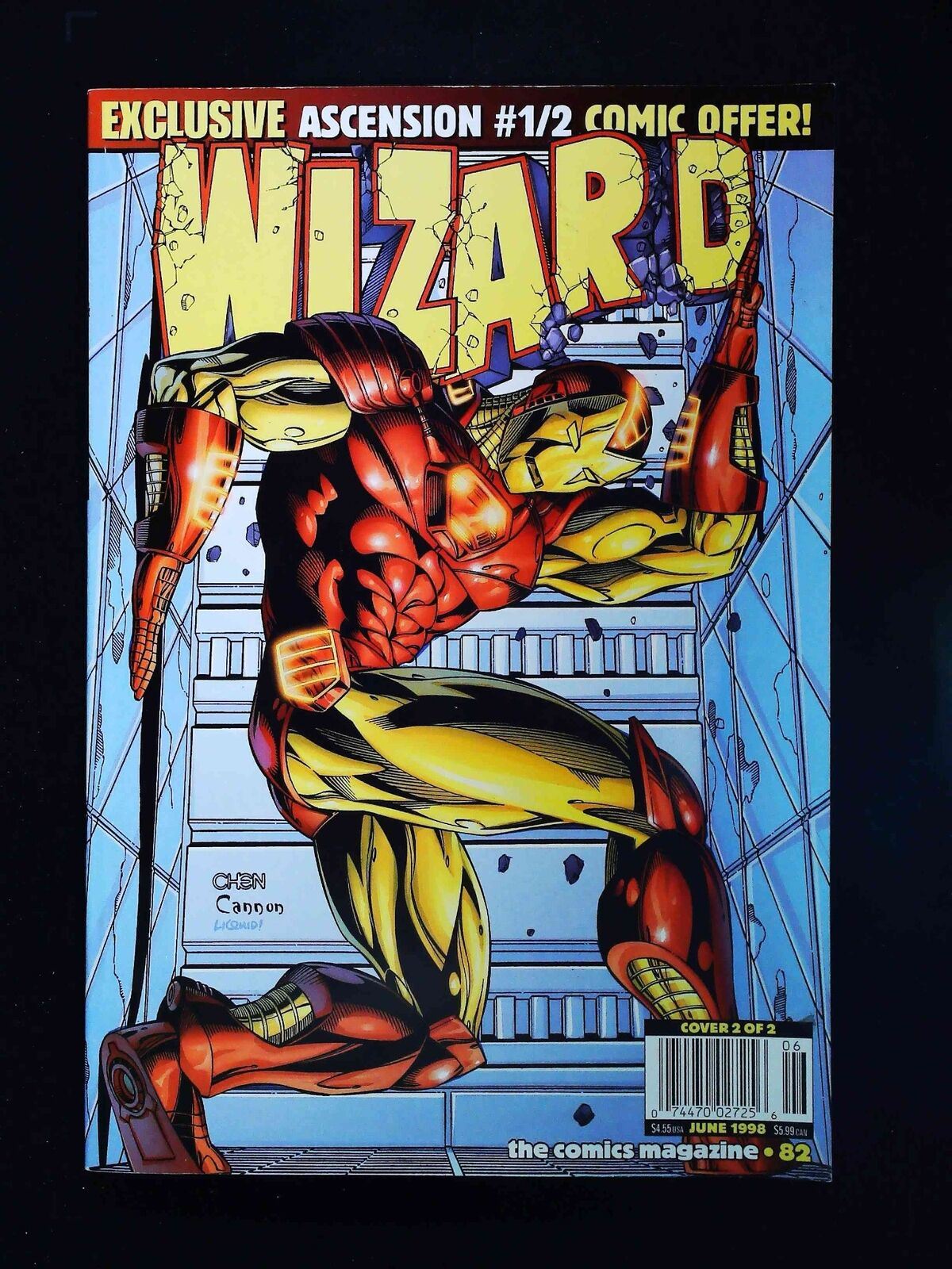 Wizard Magazine #82Au 1999 Nm Newsstand Unsealed Iron Man