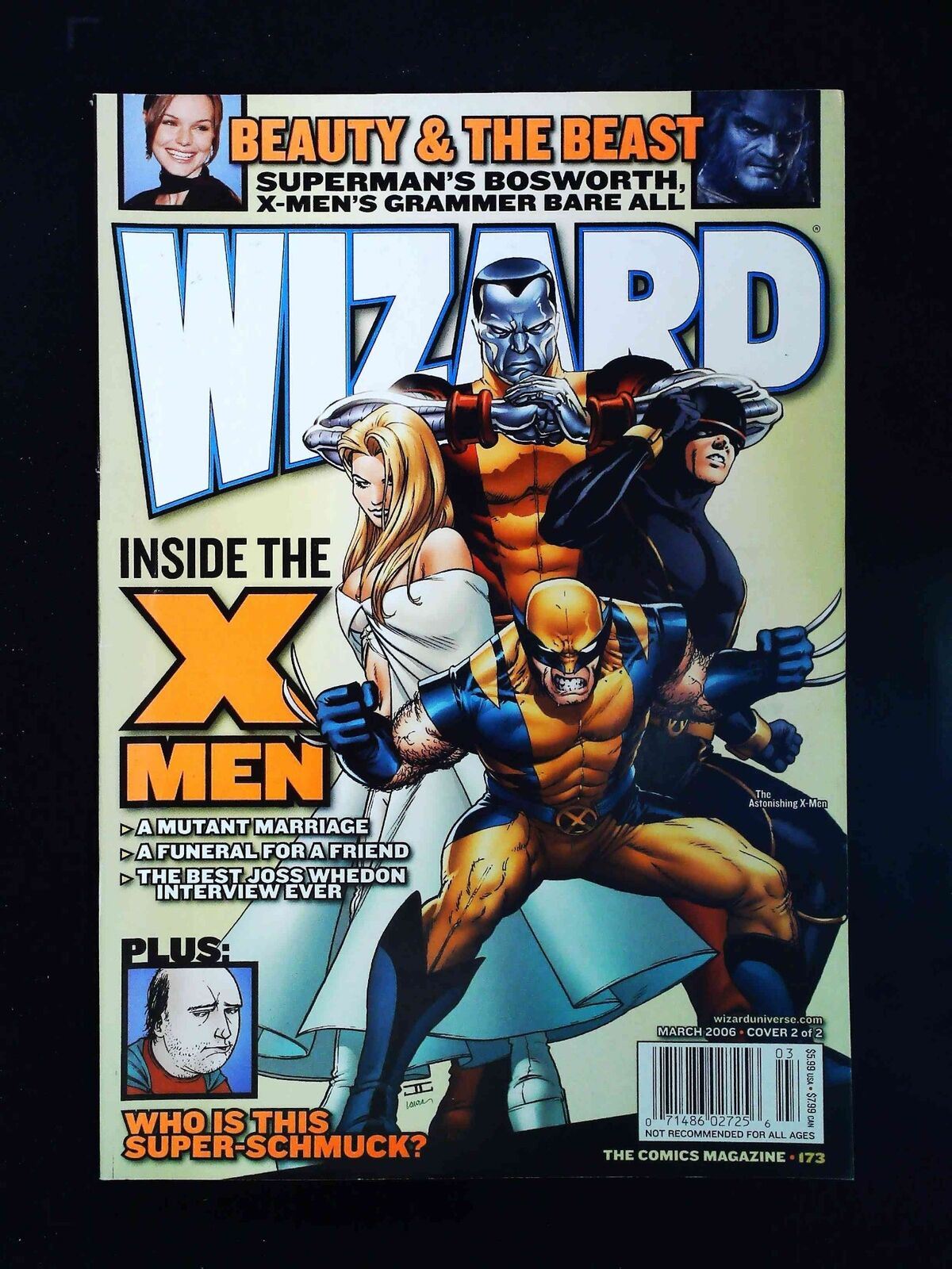 Wizard Magazine #173B 2006 Vf+ Newsstand Astonishing X-Men By Cassaday