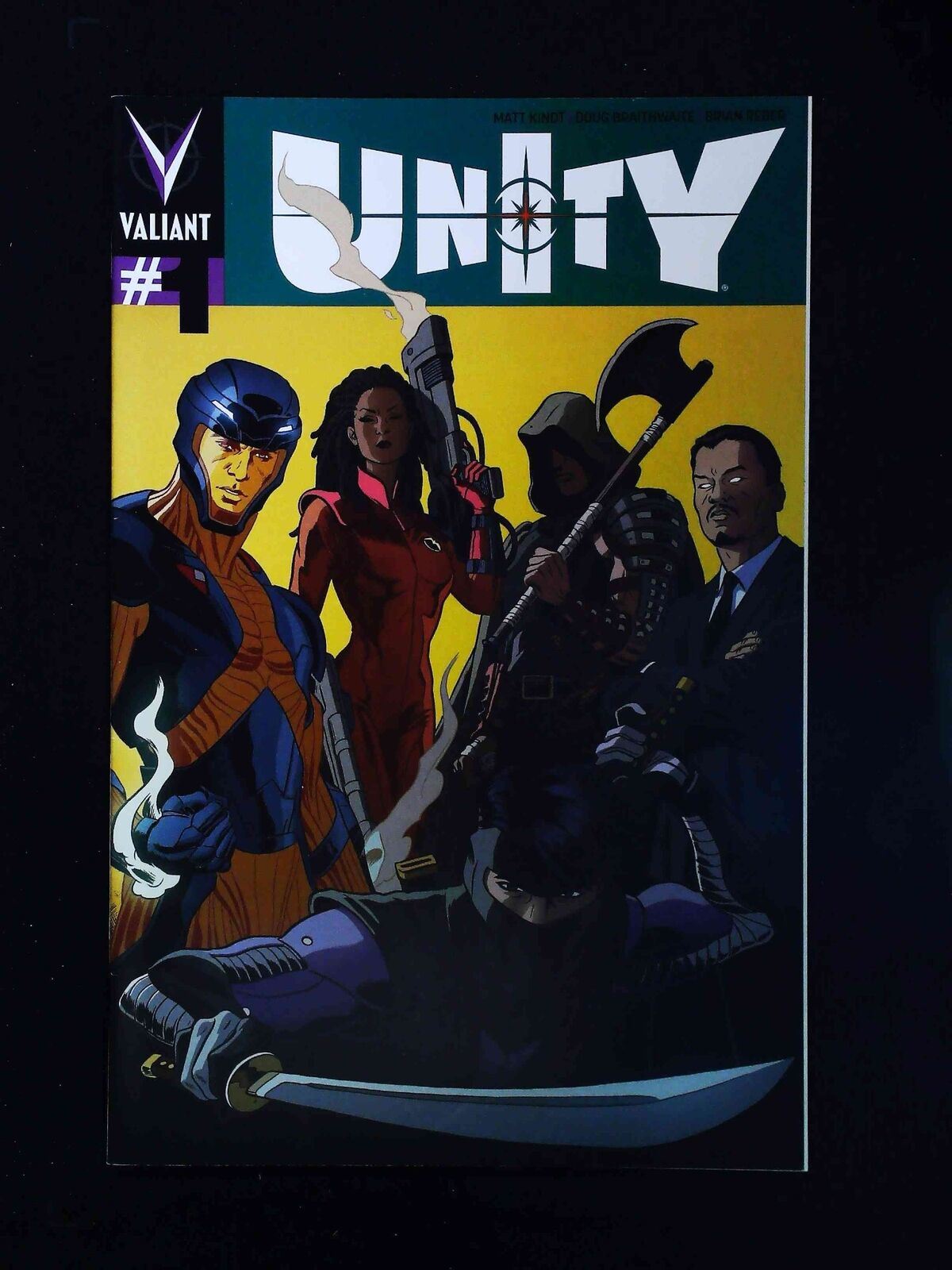Unity #1D Valiant Comics 2013 Vf+ Rivera Kindt Braithwaite Variant