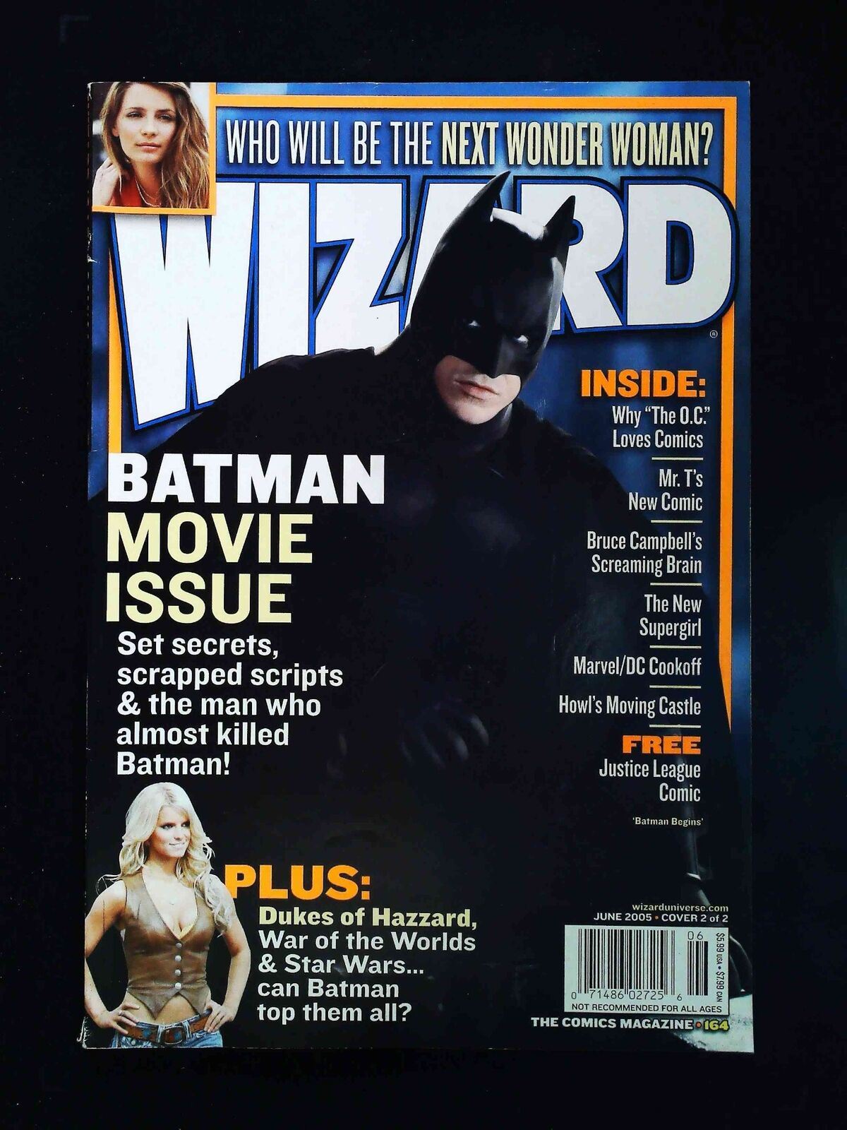 Wizard Magazine #164B 2005 Vf- Newsstand Batman Begins Movie Variant
