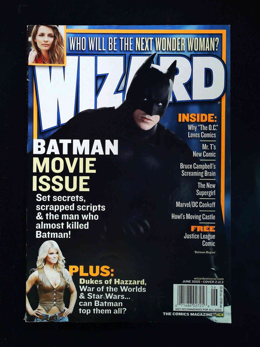 Wizard Magazine #164B    2005 Vf- Newsstand Batman Begins Movie Variant