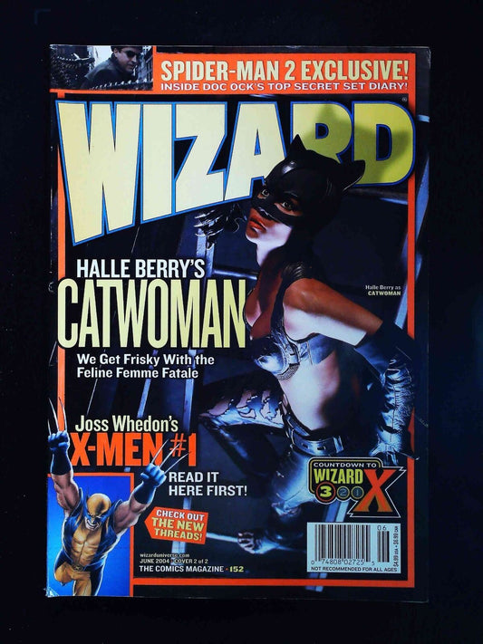 Wizard Magazine #152Bu    2004 Vf+ Newsstand Unsealed Catwoman By Quesada