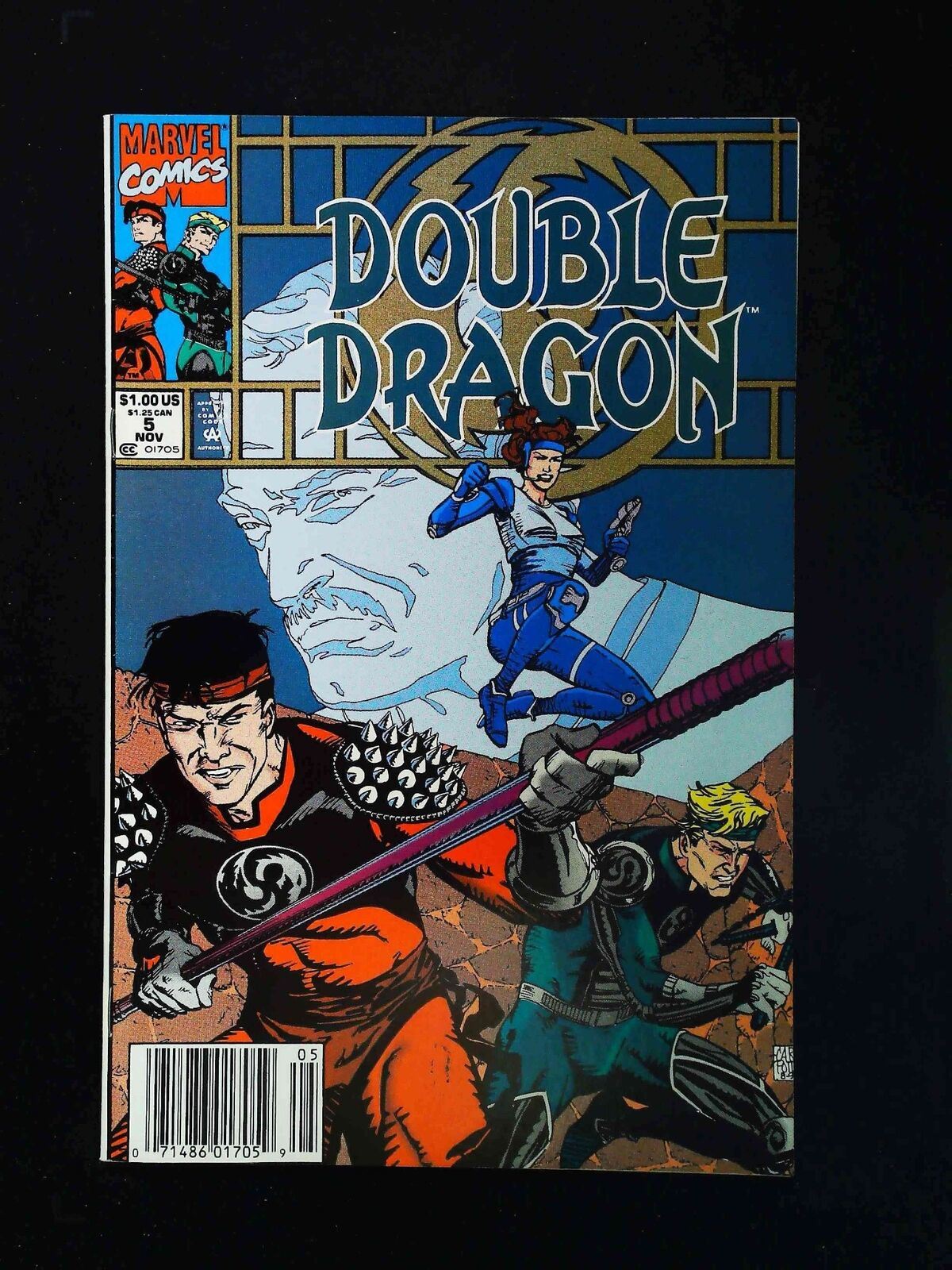Double Dragon #5 Marvel Comics 1991 Vf+ Newsstand