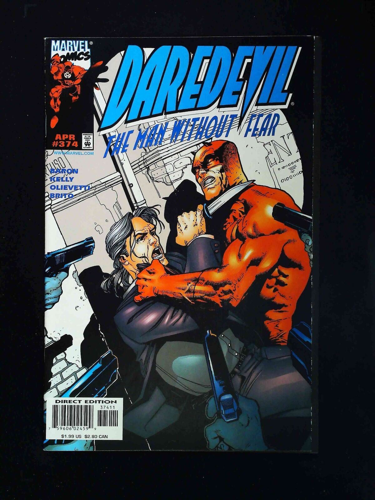 Daredevil #374 Marvel Comics 1998 Vf+