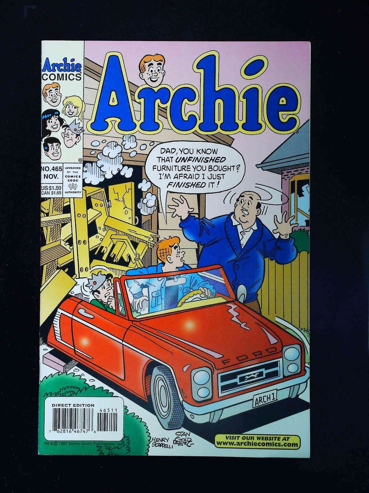Archie #465 Archie Comics 1997 Vf