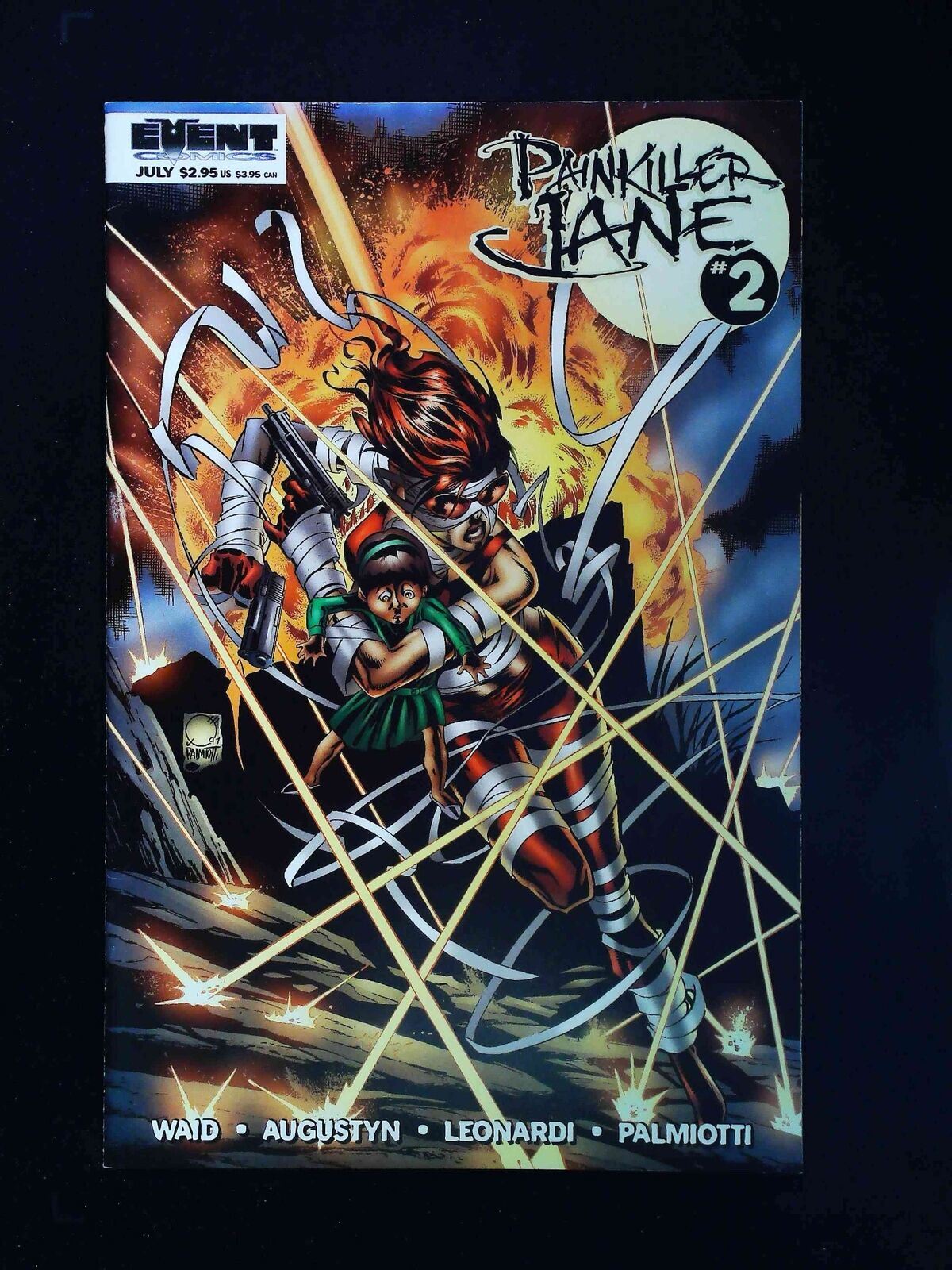 Painkiller Jane #2B Event Comics 1997 Vf+ Variant Cover