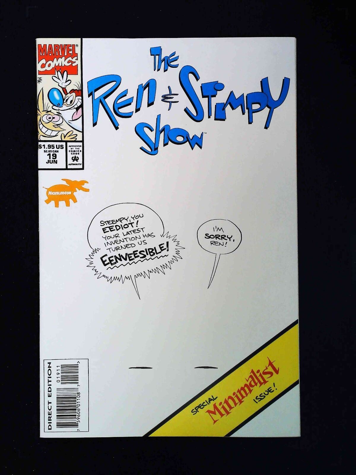 Ren And Stimpy Show #19 Marvel Comics 1994 Vf/Nm