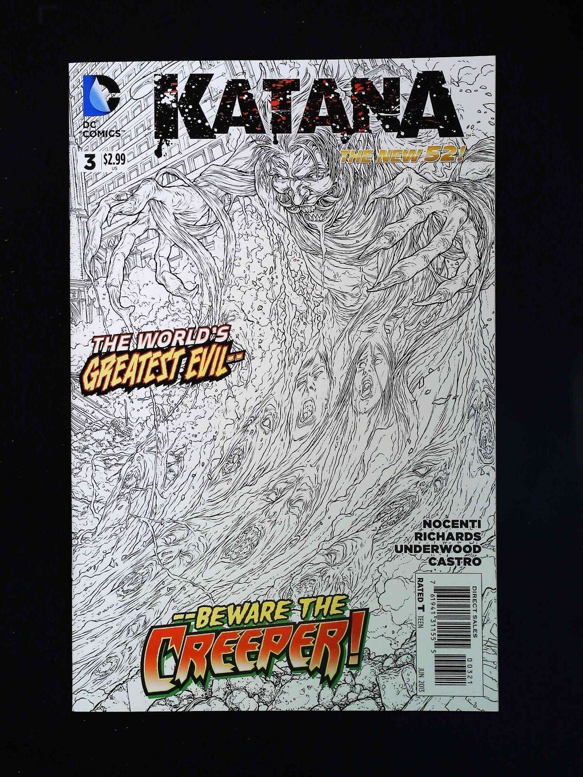 Katana #3B Dc Comics 2013 Nm Ryp Variant