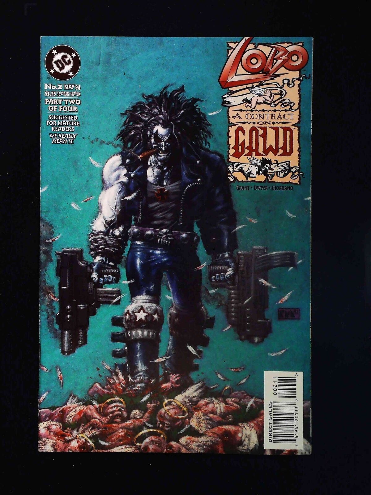 LOBO A CONTRACT ON GAWD #2 DC COMICS 1994 VF+