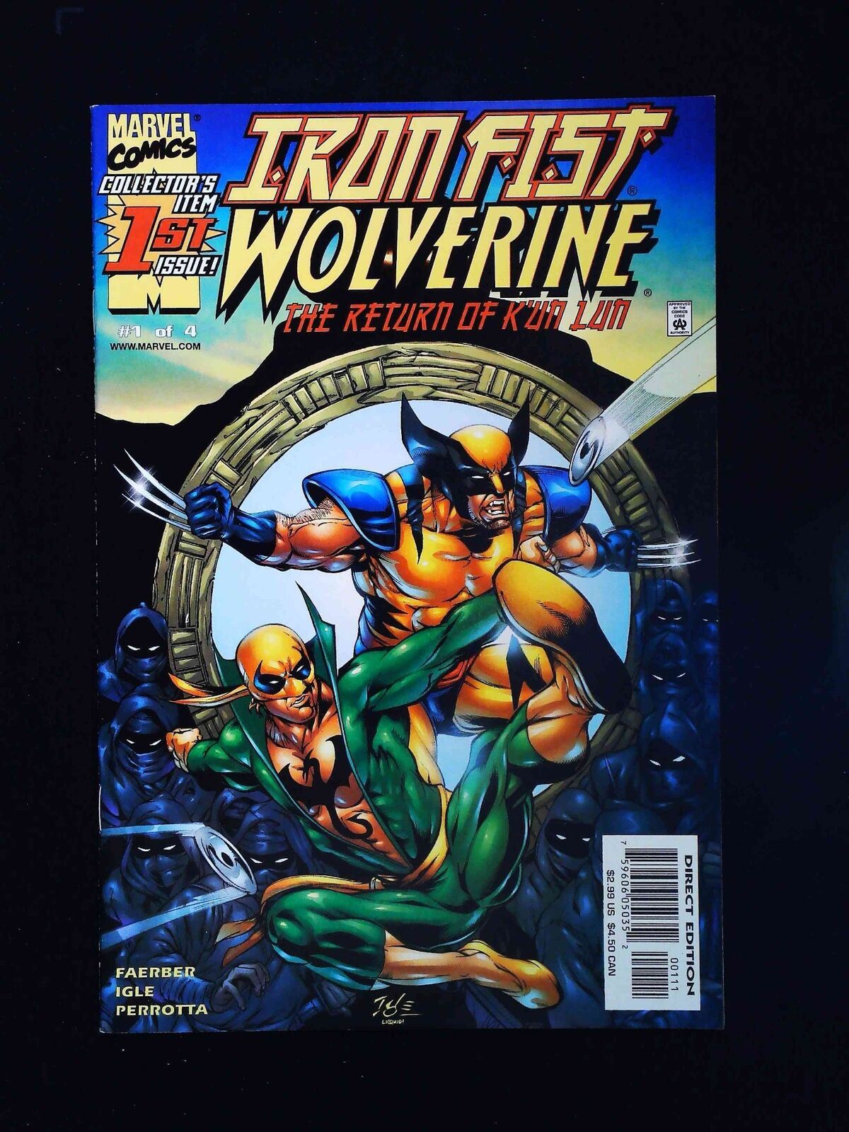 Iron Fist Wolverine #1 Marvel Comics 2000 Nm-