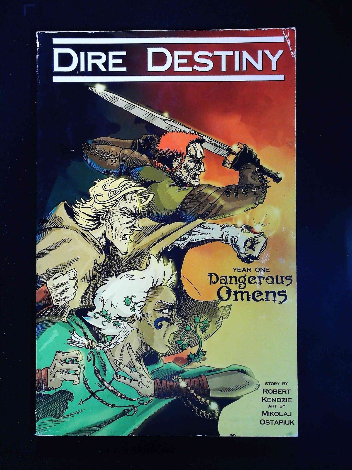 Dire Destiny: Year One Dangerous Omens #1 Dire Destiny Comics 2008 Fn- Tpb
