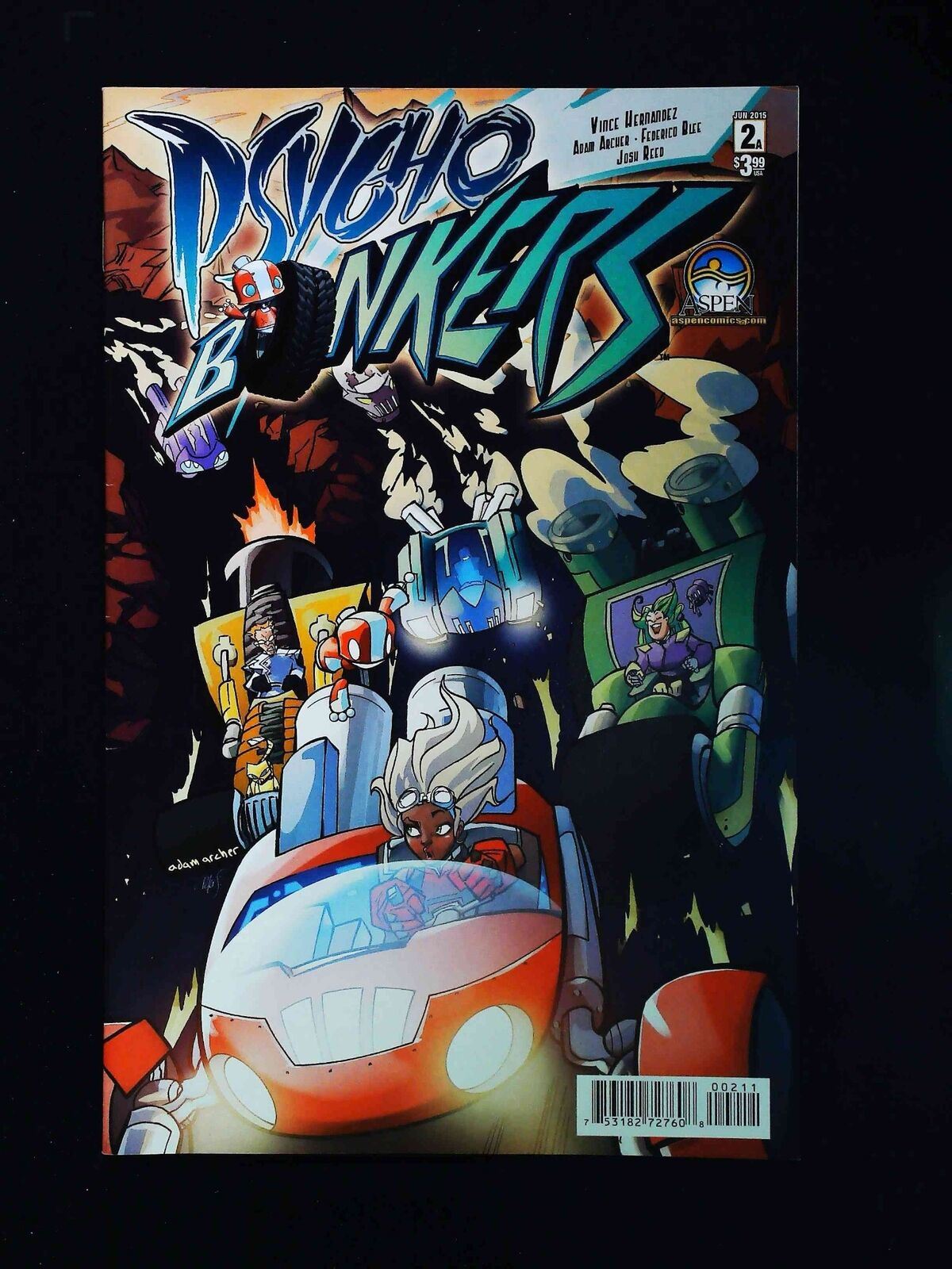 Psycho Bonkers #2 Aspen Comics 2015 Vf+