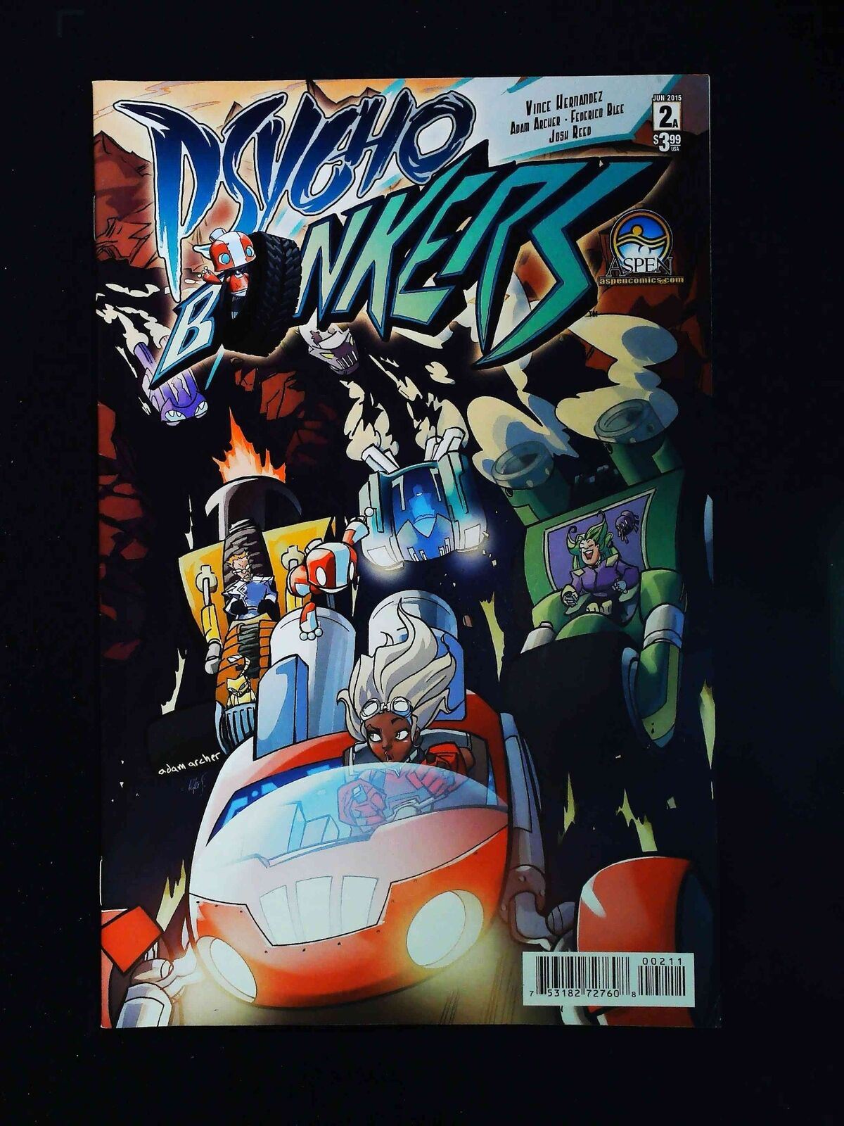 Psycho Bonkers #2 Aspen Comics 2015 Nm